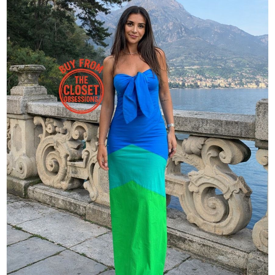 Mango Mango x Simon Miller Colorblock Strapless Maxi Dress NWT Size S / US 4 / IT 40 - 11 Thumbnail