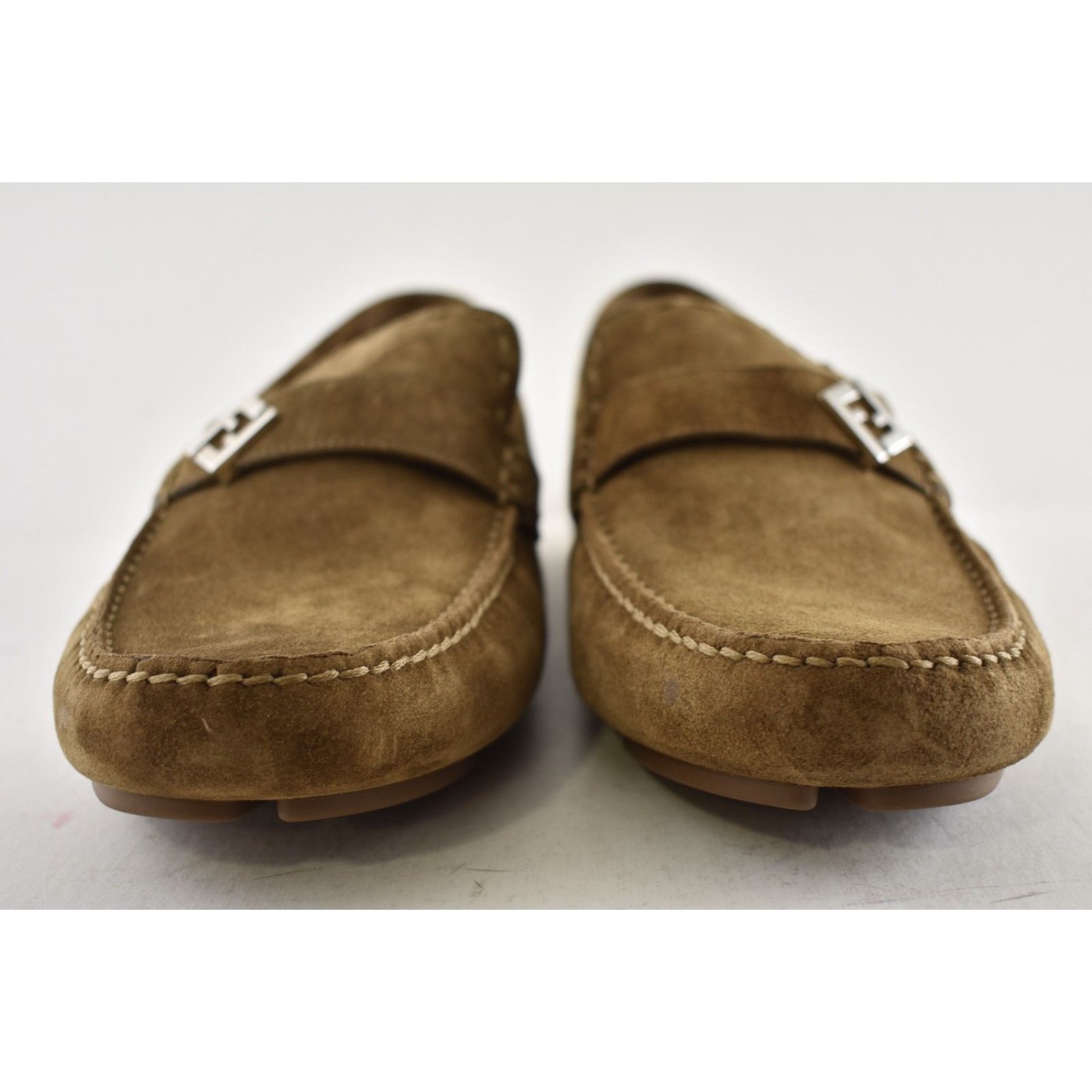 Fendi Fendi Driver Crosta Suede Brown Loafer Slip On US 12 Size US 12 / EU 45 - 8 Thumbnail
