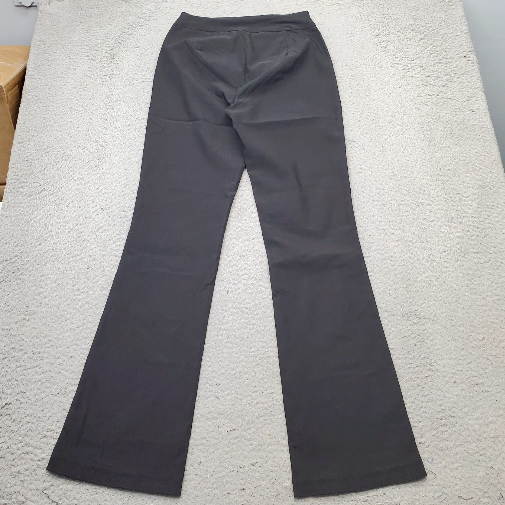 Venus Venus Womens Small Black Regular Fit Ankle Pant Flared Leg Pull On Size 28" / US 6 / IT 42 - 2 Thumbnail
