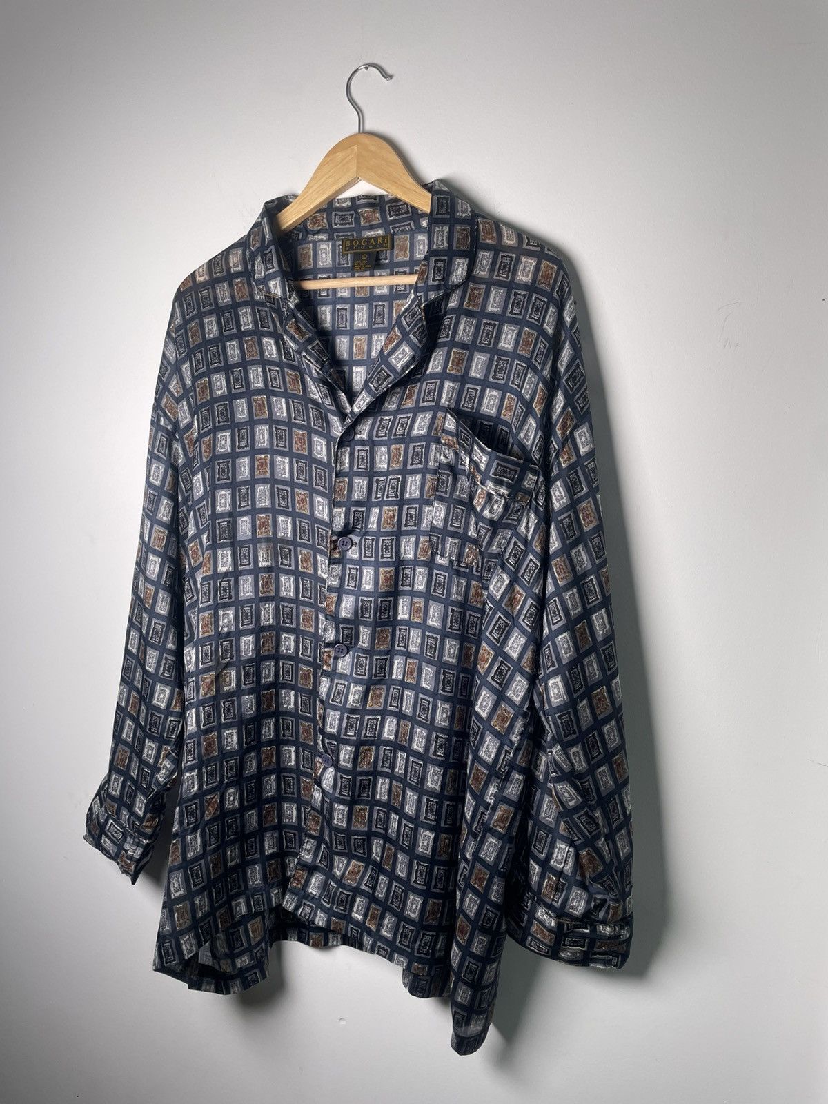 Other Bogari Studio Silk Geometric Button-Up Shirt L Size US L / EU 52-54 / 3 - 11 Thumbnail