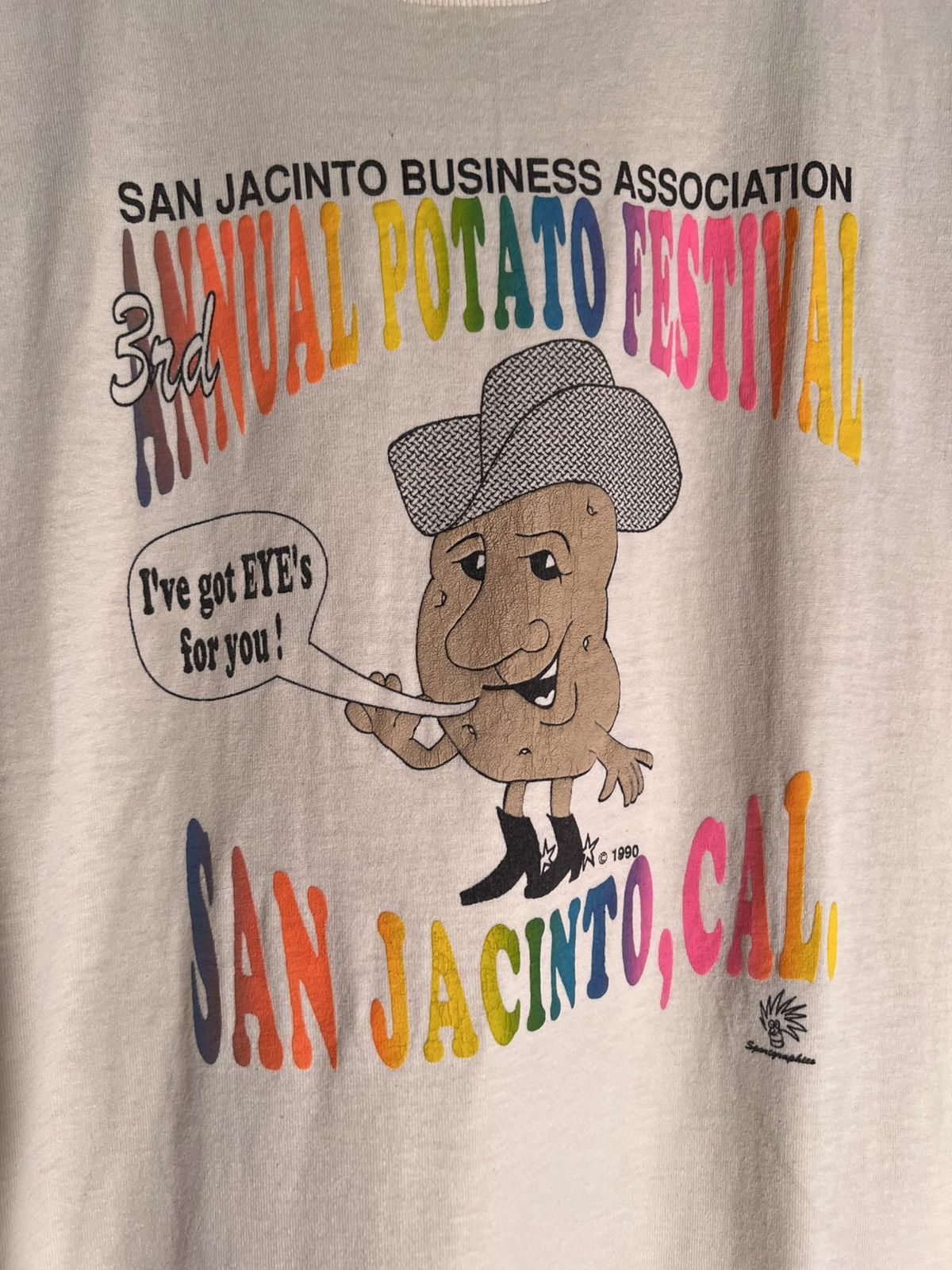 Vintage 90’s VTG Vintage San Jacinto Potato Festival Retro Tee Shirt Size US XL / EU 56 / 4 - 5 Thumbnail