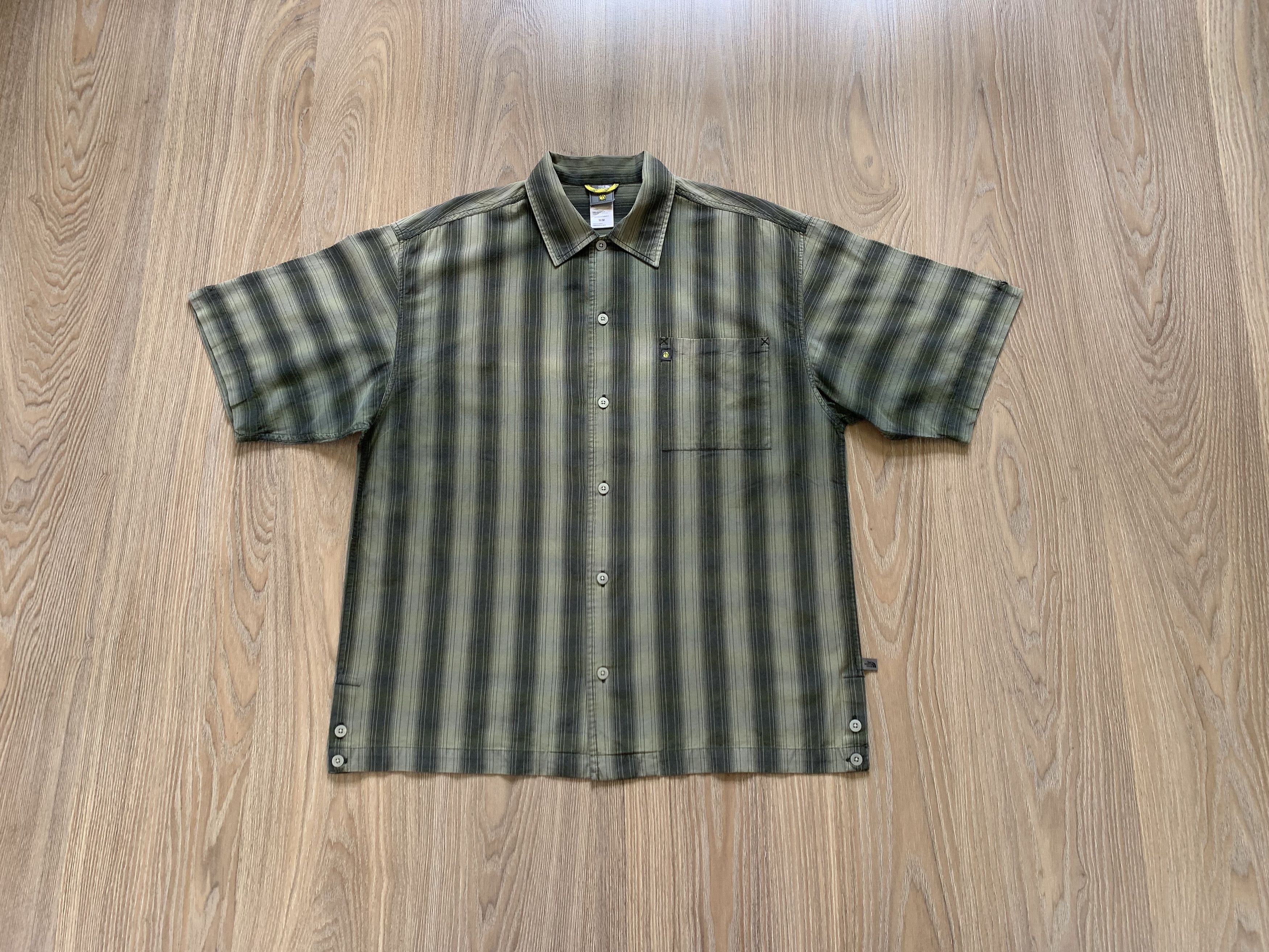 The North Face × Vintage The North Face A5 Series Stripe Short Sleeve Trekking Shirt Size US M / EU 48-50 / 2 - 1 Thumbnail