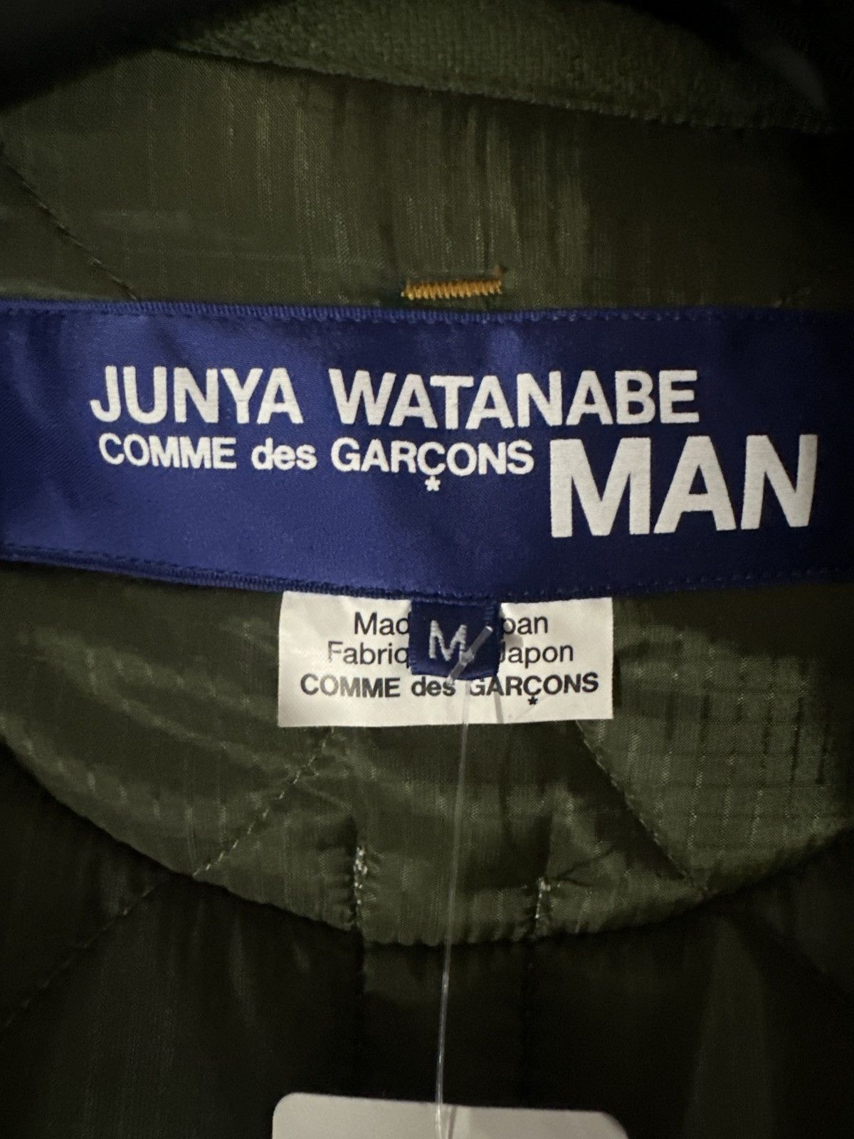 Comme des Garcons × Junya Watanabe Junya Watanabe wool knit panel military bomber Size US M / EU 48-50 / 2 - 8 Thumbnail