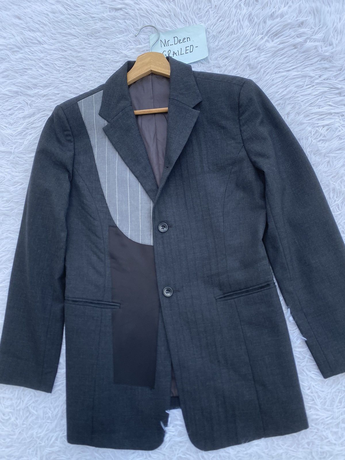 Issey Miyake Rare Vintage Issey Miyake Hybrid Patchwork Blazer Jacket Size 34R - 7 Thumbnail