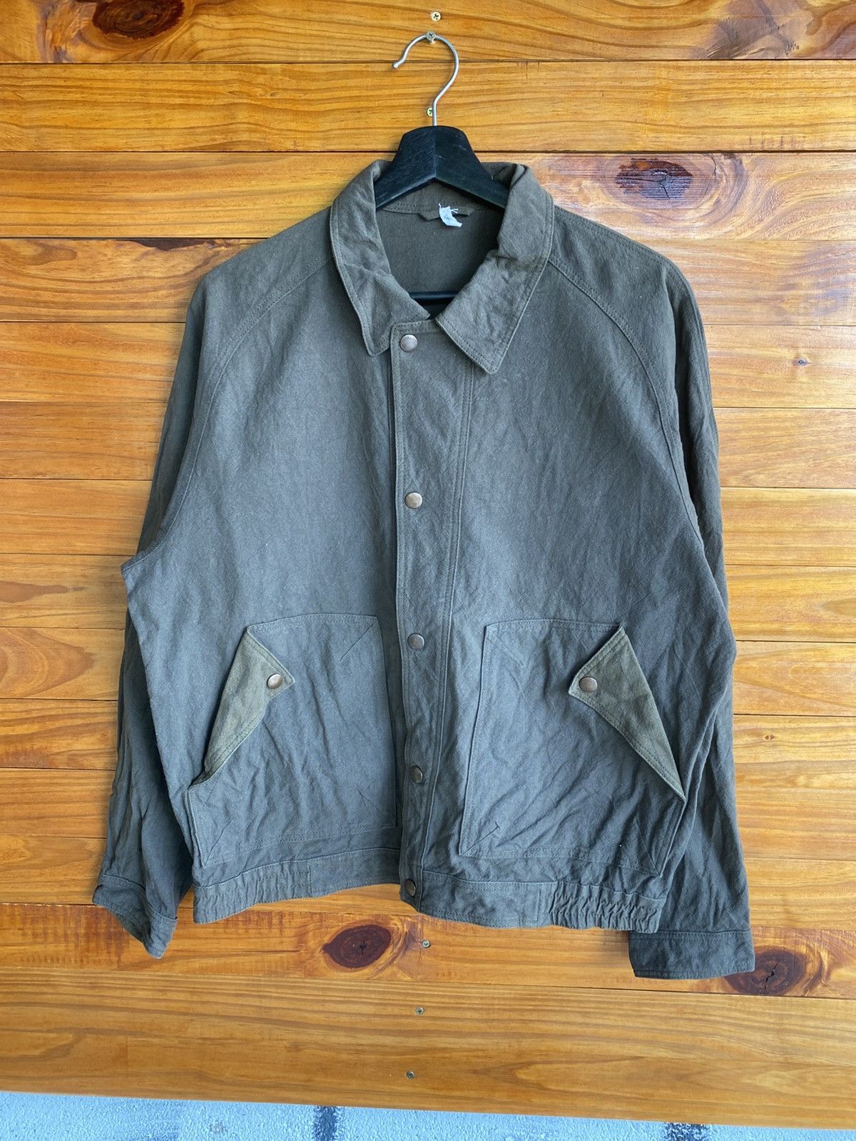 Vintage Vintage 90s Model Jac Olive Utility Work Jacket Made Japan Size US M / EU 48-50 / 2 - 3 Thumbnail