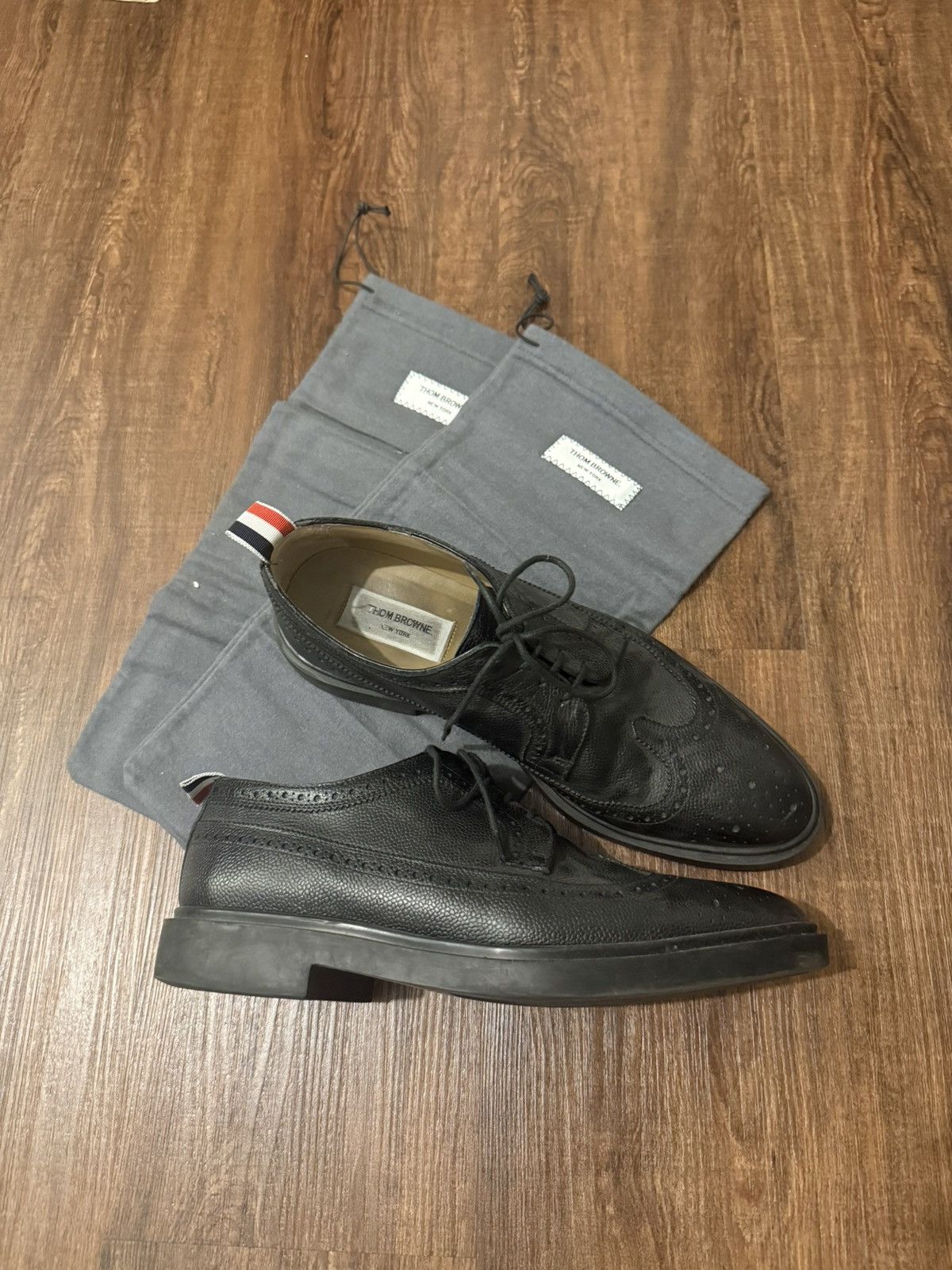 Thom Browne Thom Browne Pebble Grain Longwing Brogues Size US 10 / EU 43 - 1 Thumbnail