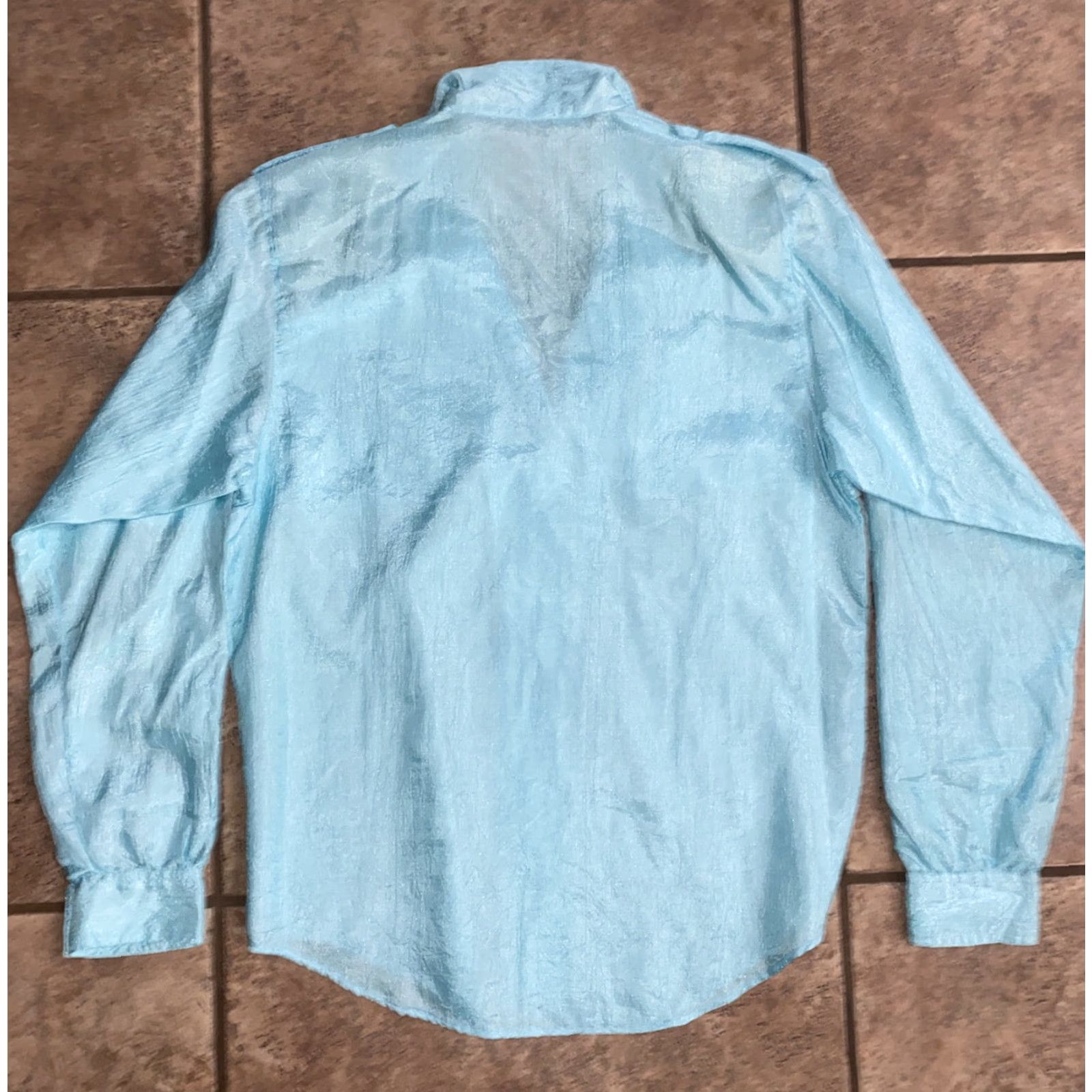 Diane von Furstenberg VINTAGE Diane von Furstenberg Teal Button-Down Blouse Women's Size S Size S / US 4 / IT 40 - 7 Thumbnail