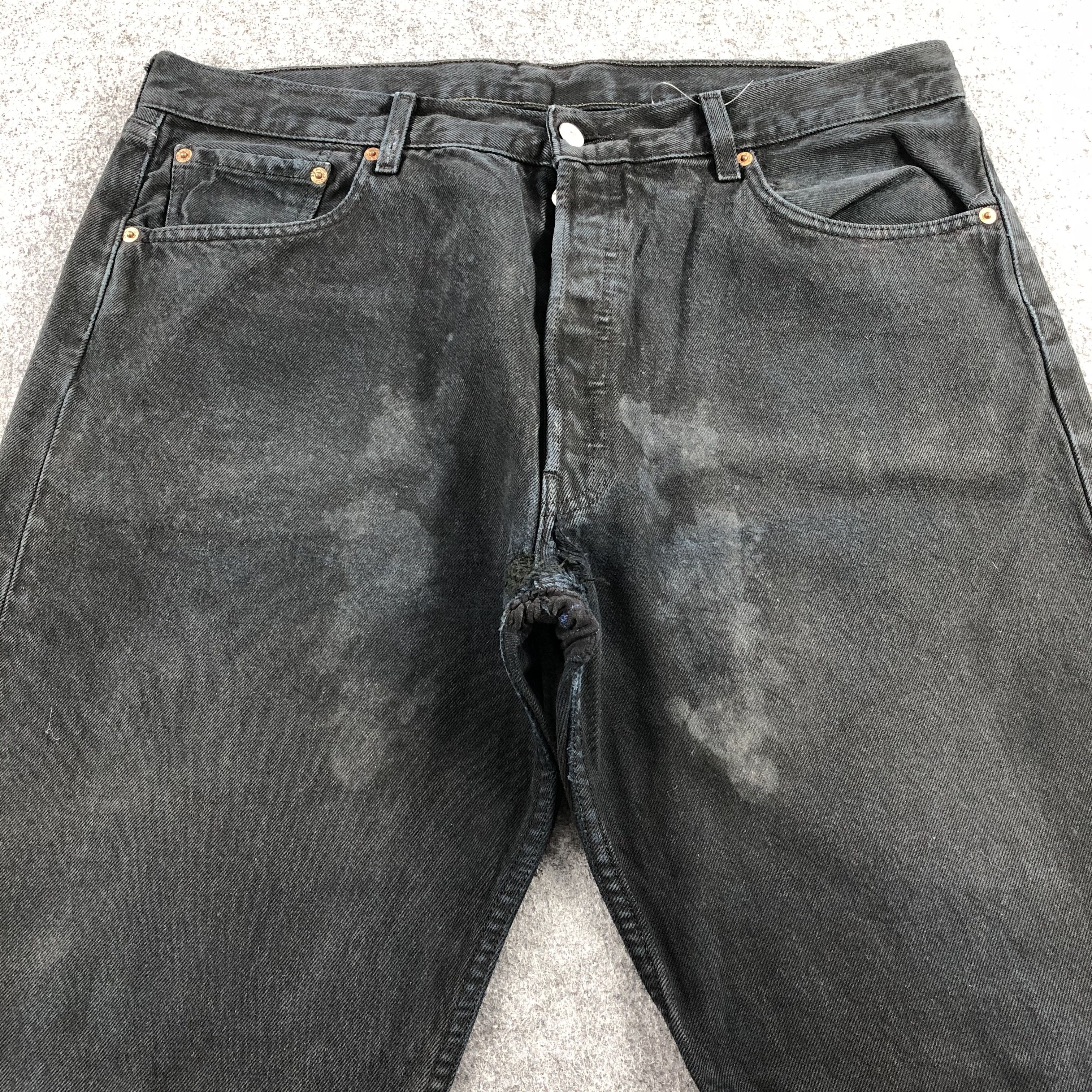 Levi's 90s Vintage Ripped Levis 501 Earth Tone Jeans-J1646 Size US 37 - 3 Thumbnail