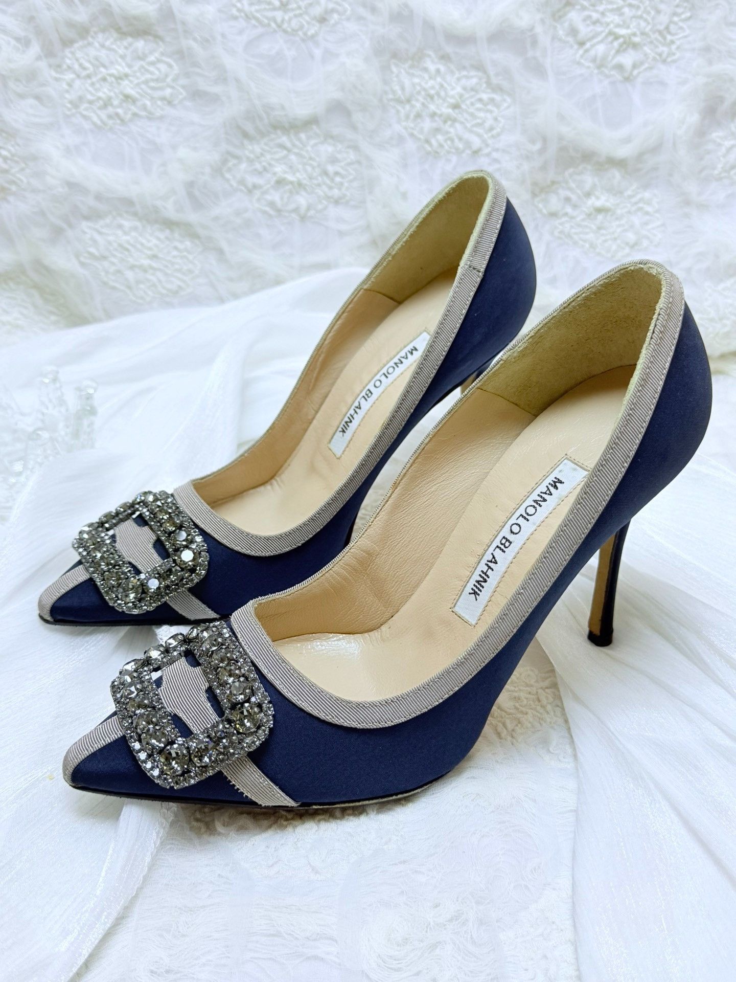 Manolo Blahnik Manolo Blahnik Blue Lowtop Sneakers us_5-5 Women Size US 5.5 / IT 35.5 - 1 Thumbnail