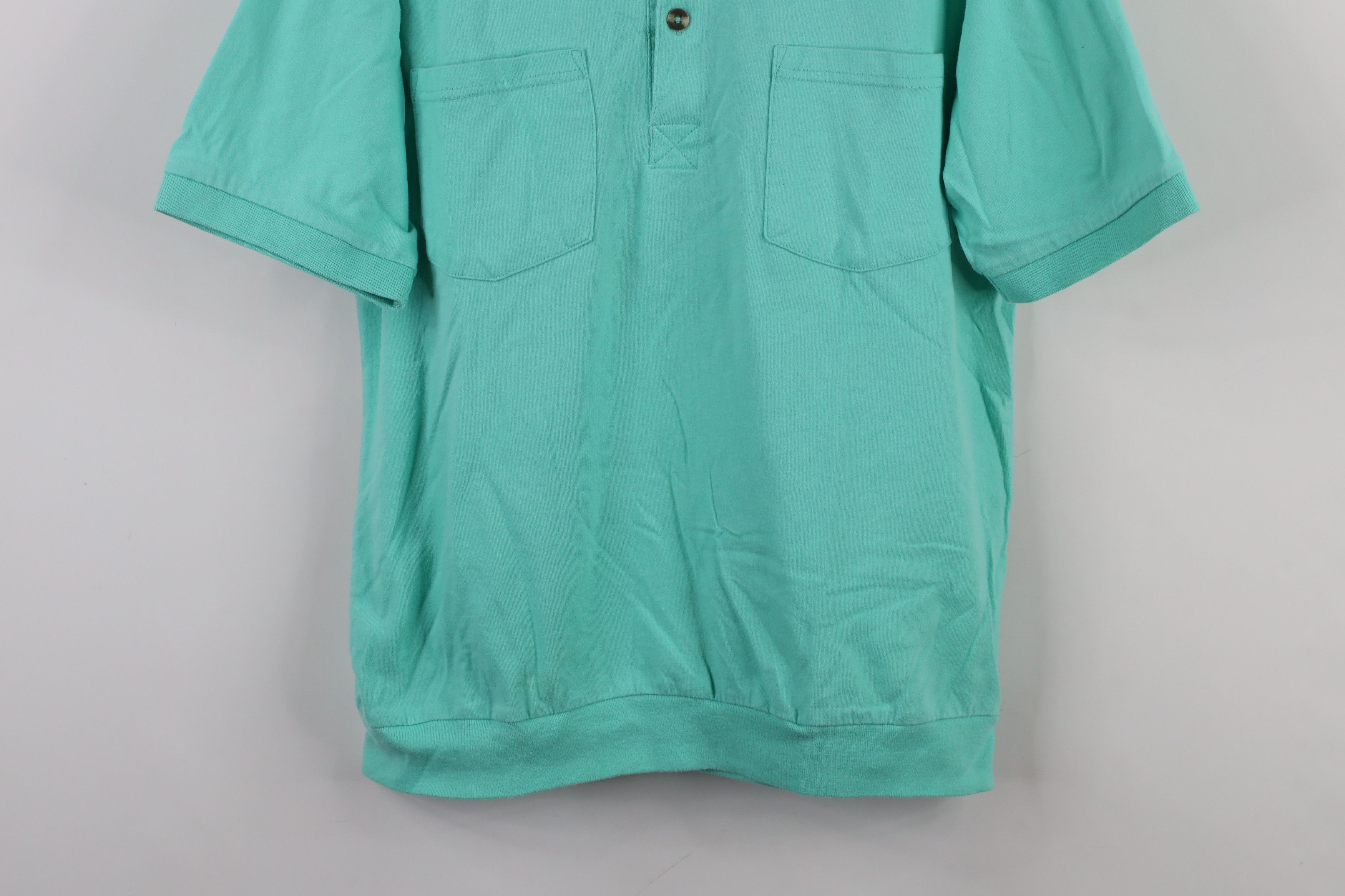 Vintage Vintage 90s Streetwear Collared Pullover Polo Shirt Teal Size US M / EU 48-50 / 2 - 3 Thumbnail