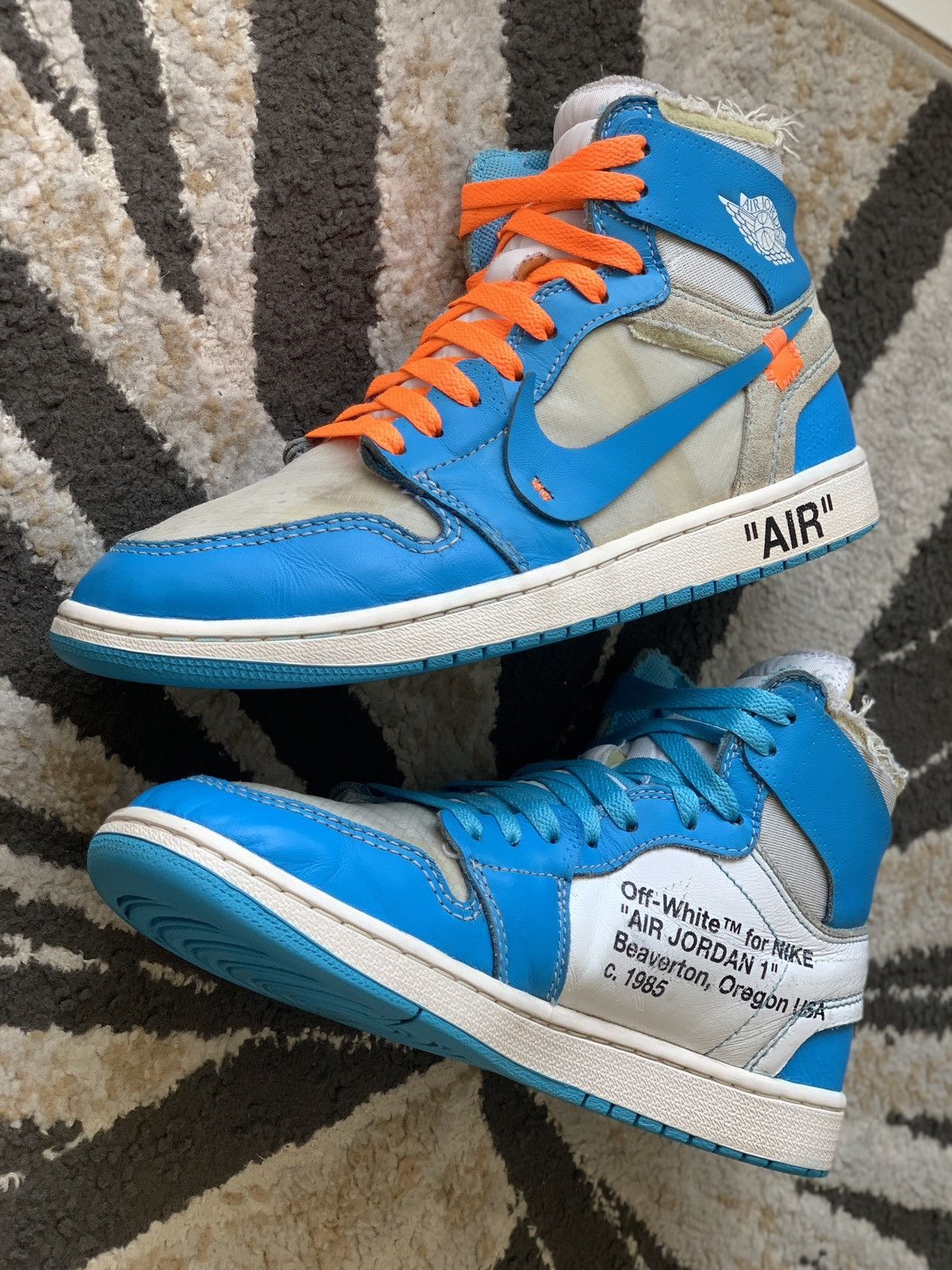 Size Off White Jordan Retro High OG NRG UNC 2018