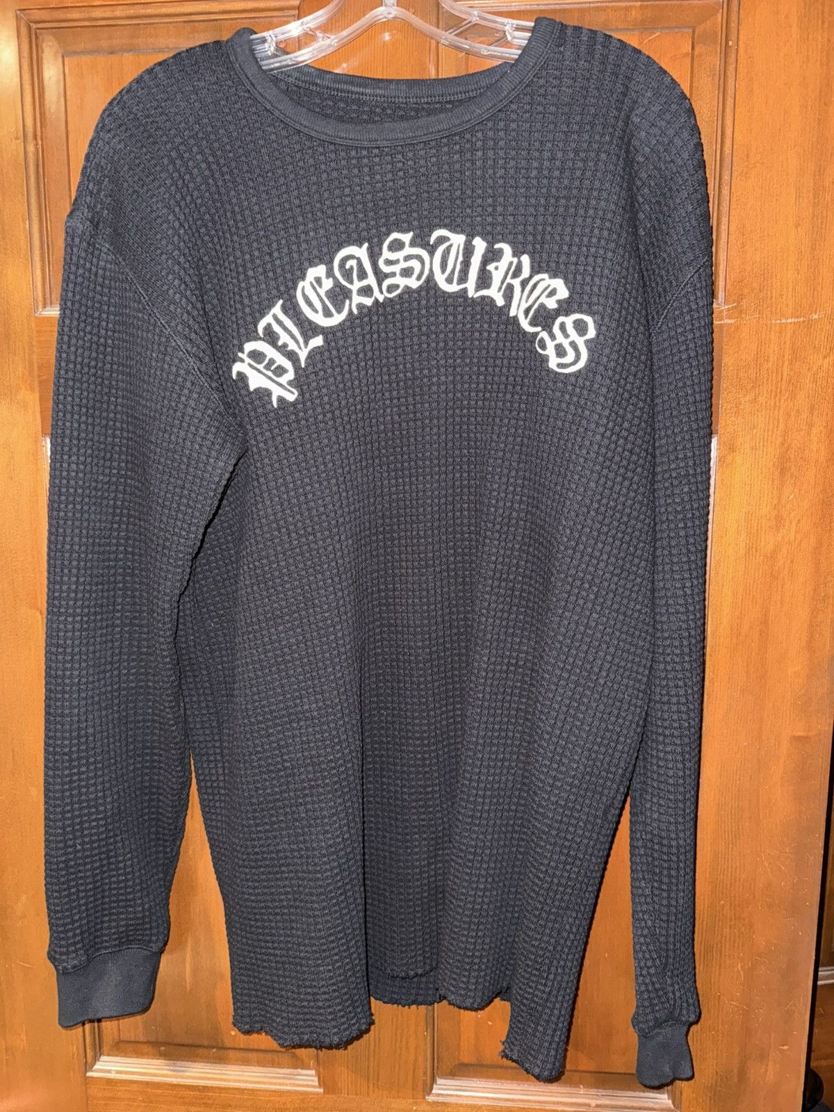 Pleasures Pleasures x Standard Issue Waffle Knit Embroidered Sweater Size US M / EU 48-50 / 2 - 1 Thumbnail