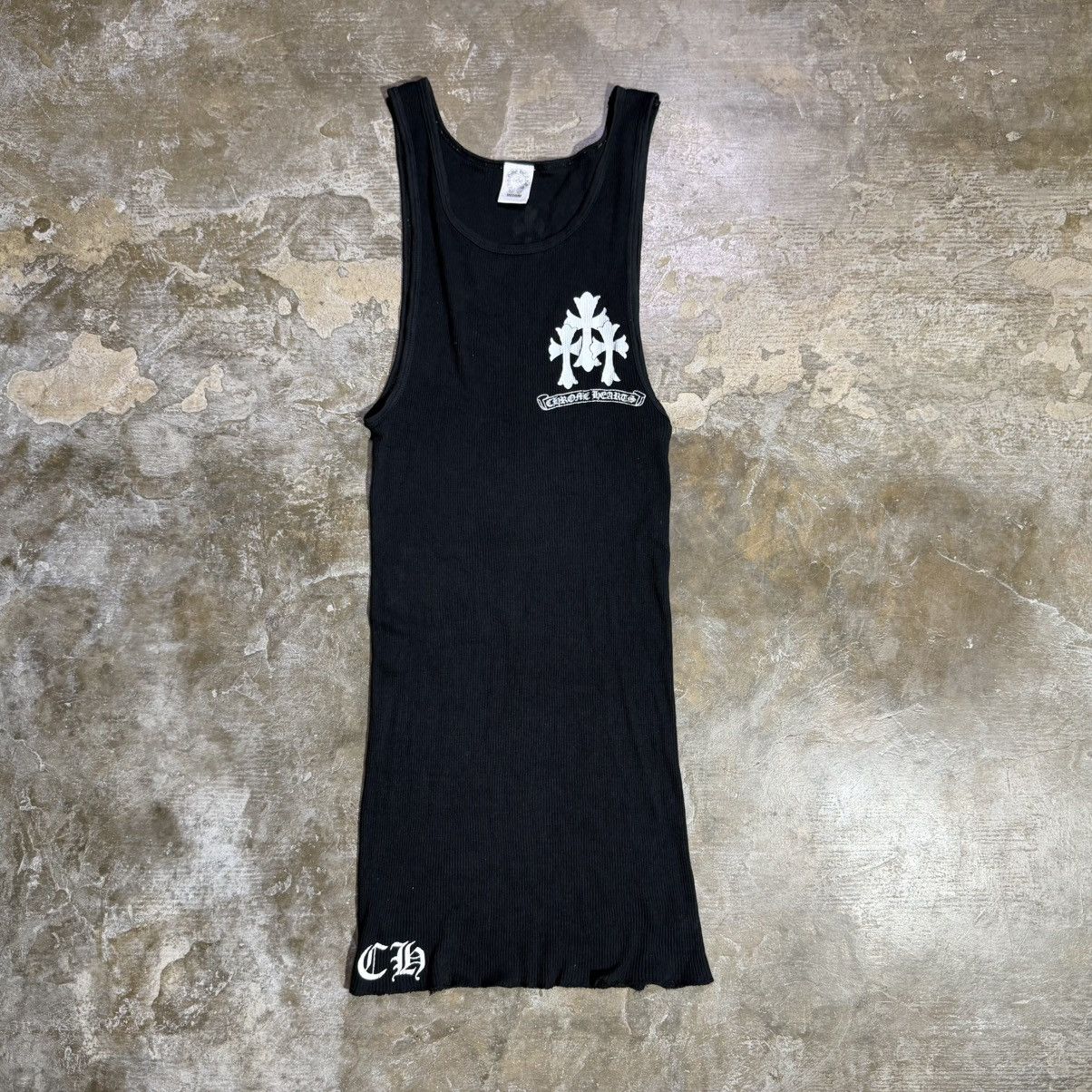 Chrome Hearts × Vintage Chrome Hearts Fuck You / Cross Tank Top Sz 