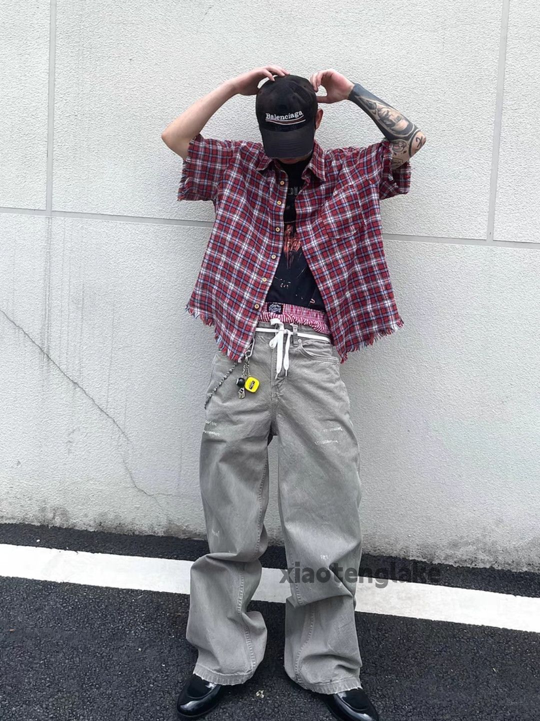 Vintage Unisex washed faded loose baggy hiphop cargo pants Size US 32 / EU 48 - 7 Thumbnail