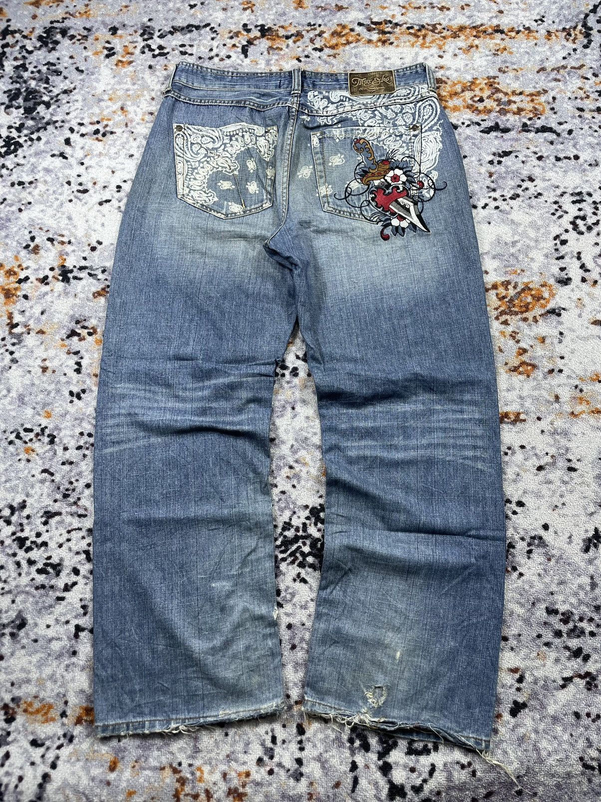 Ecko Unltd. × Japanese Brand × Marc Ecko Marc Ecko distressed Denim Jeans vintage Size US 36 / EU 52 - 1 Thumbnail