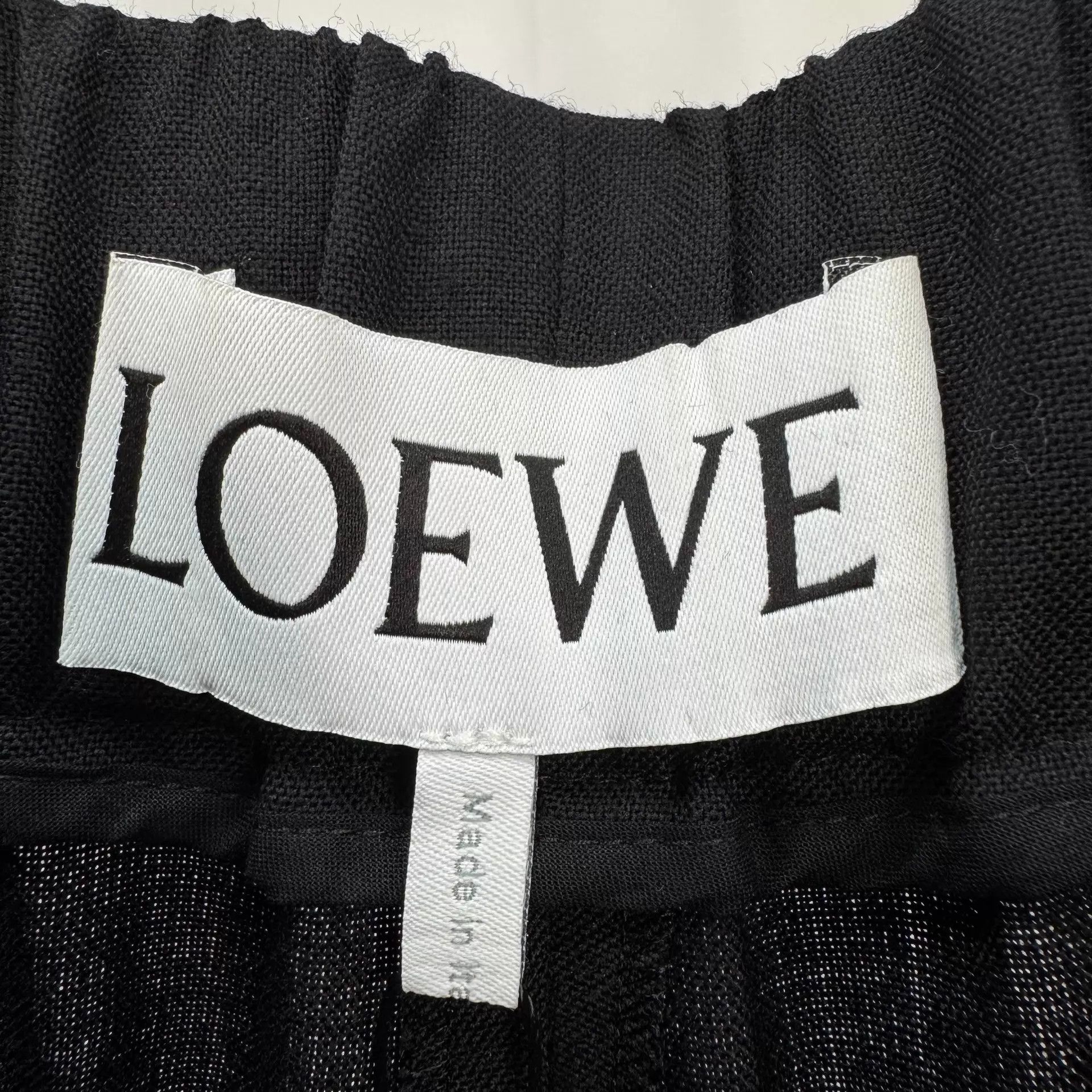 Loewe Loewe Black Wool Wide Leg Pants S Size 26" / US 2 / IT 38 - 5 Thumbnail