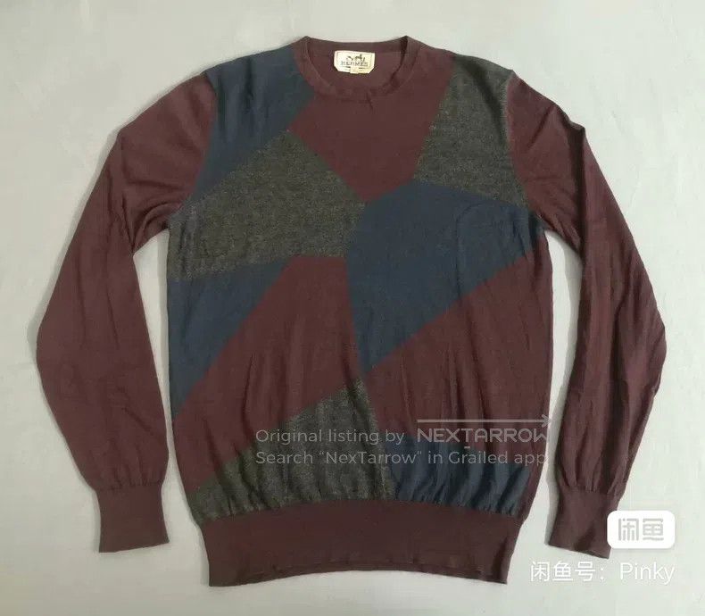 Hermes Hermes Cashmere sweater, burgundy, 80% cashmere + 20% mulb Size US L / EU 52-54 / 3 - 1 Thumbnail