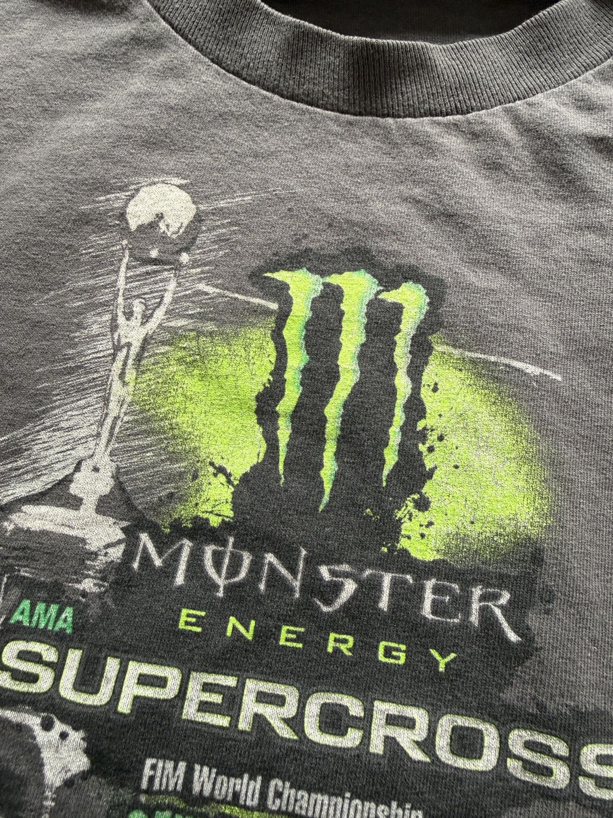 Vintage Vintage Y2K Monster Energy Motocross Graphic Tee Size US XXL / EU 58 / 5 - 4 Thumbnail