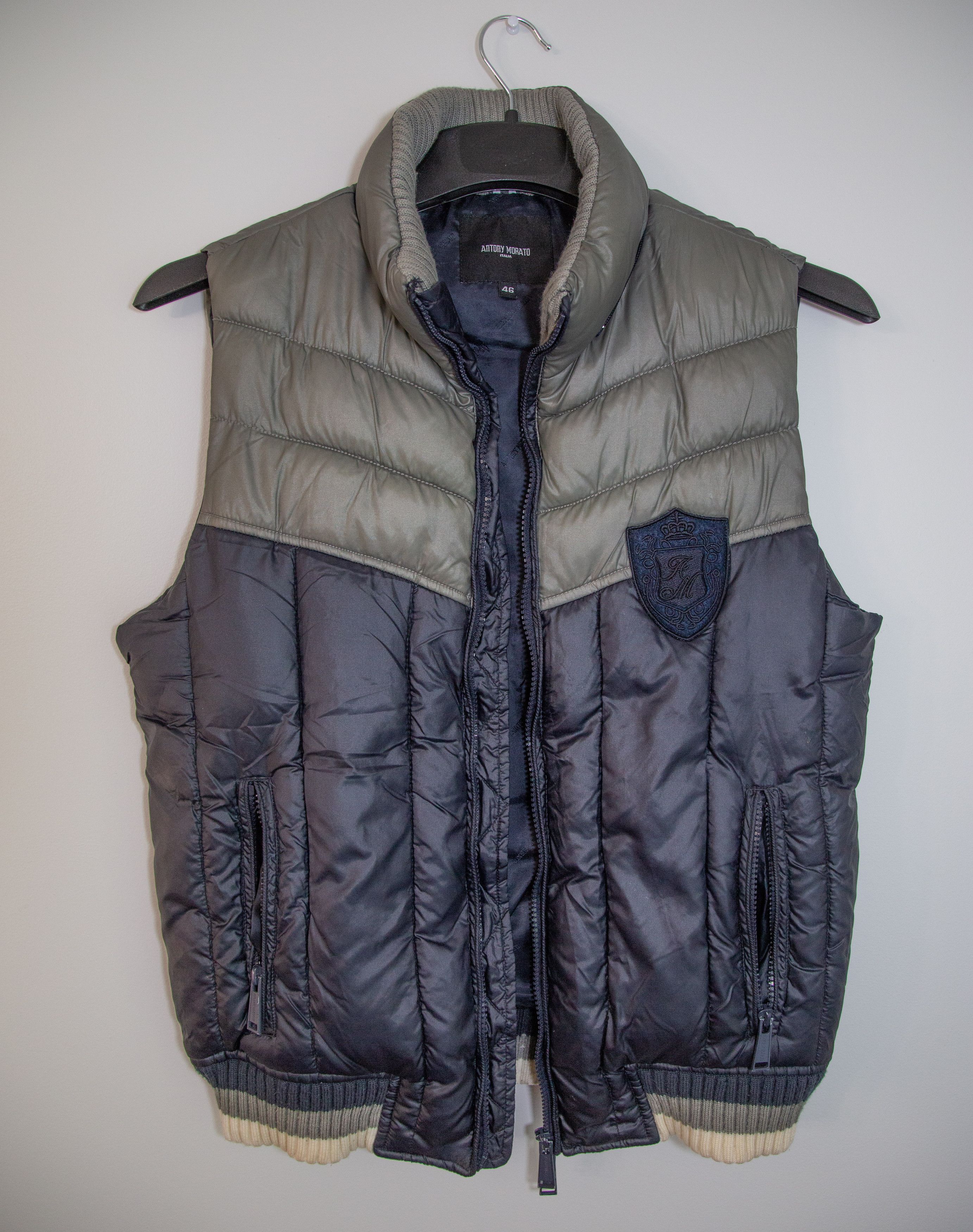 Antony Morato Antony Morato Italia Puffer Vest Mens 46 Navy Gray Full Zip Size US S / EU 44-46 / 1 - 1 Thumbnail