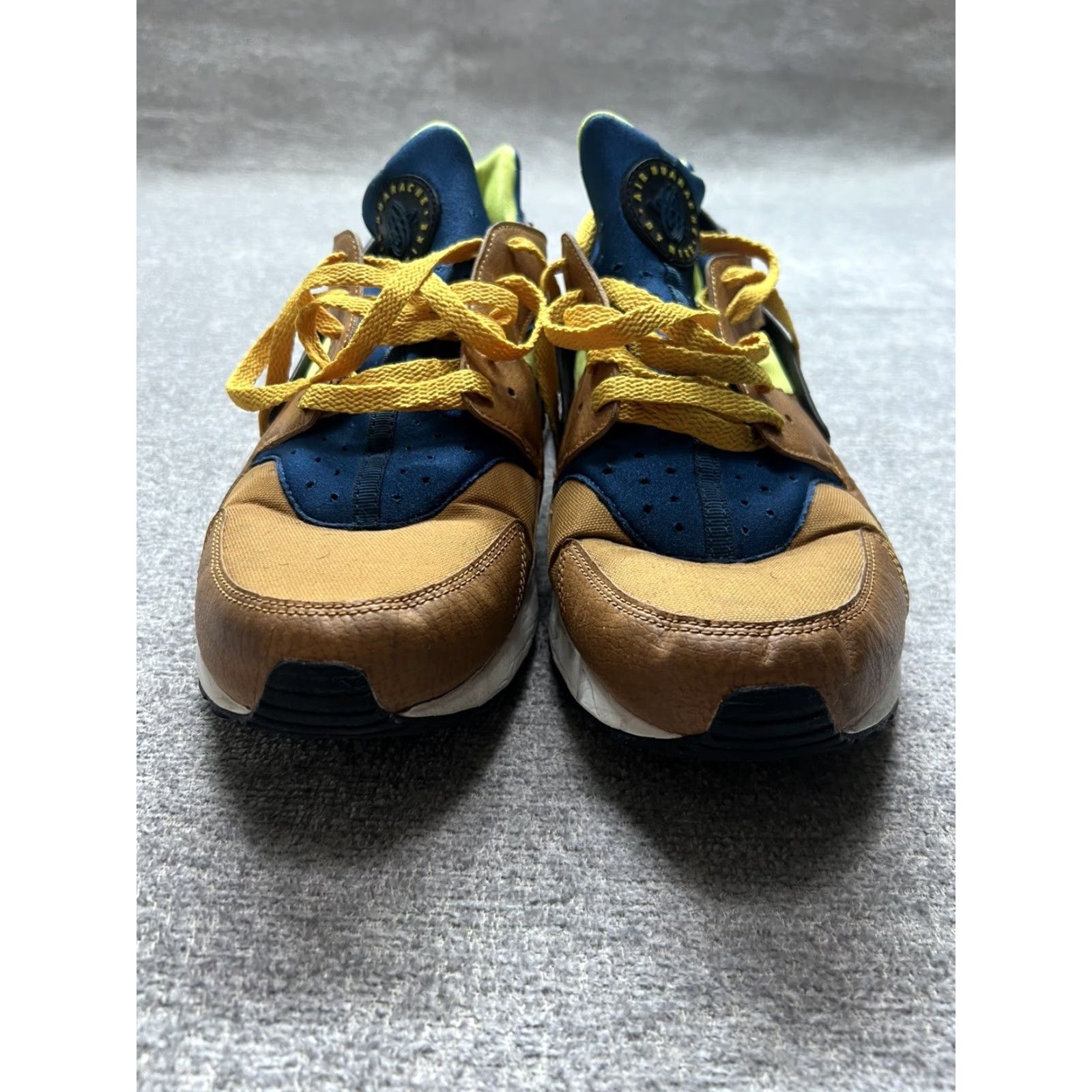 Nike VINTAGE Nike Air Huarache Desert Ochre Blue Force Volt 318429-701 Mens Size 13 Shoes Size US 12 / EU 45 - 6 Thumbnail