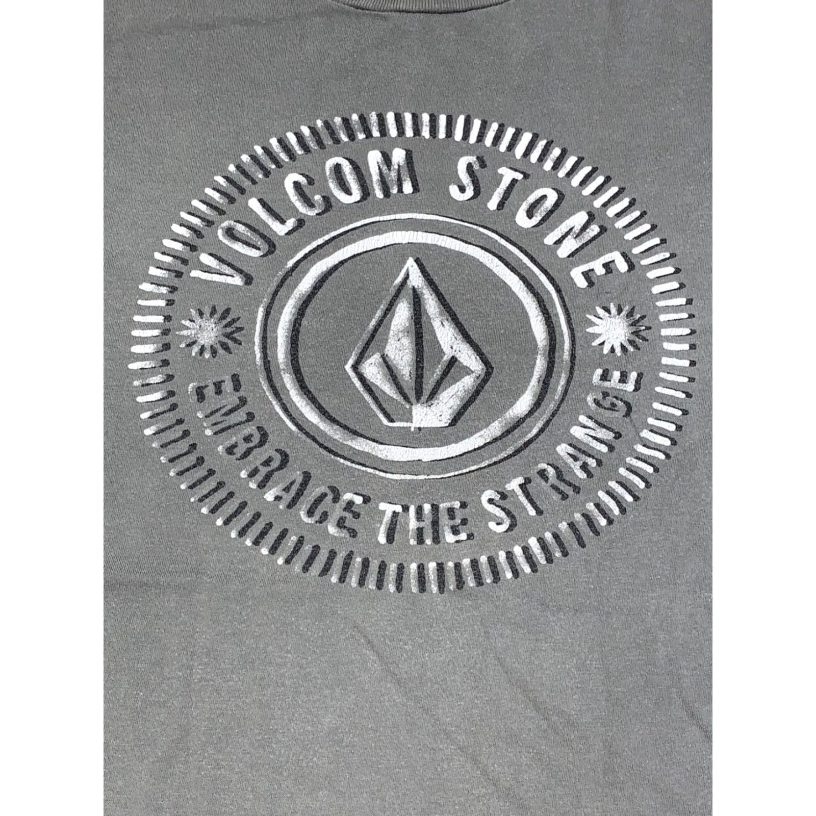 Volcom VINTAGE Volcom T-Shirt Mens S Gray Beach Y2K Stone Surf 11576 Size US S / EU 44-46 / 1 - 2 Thumbnail