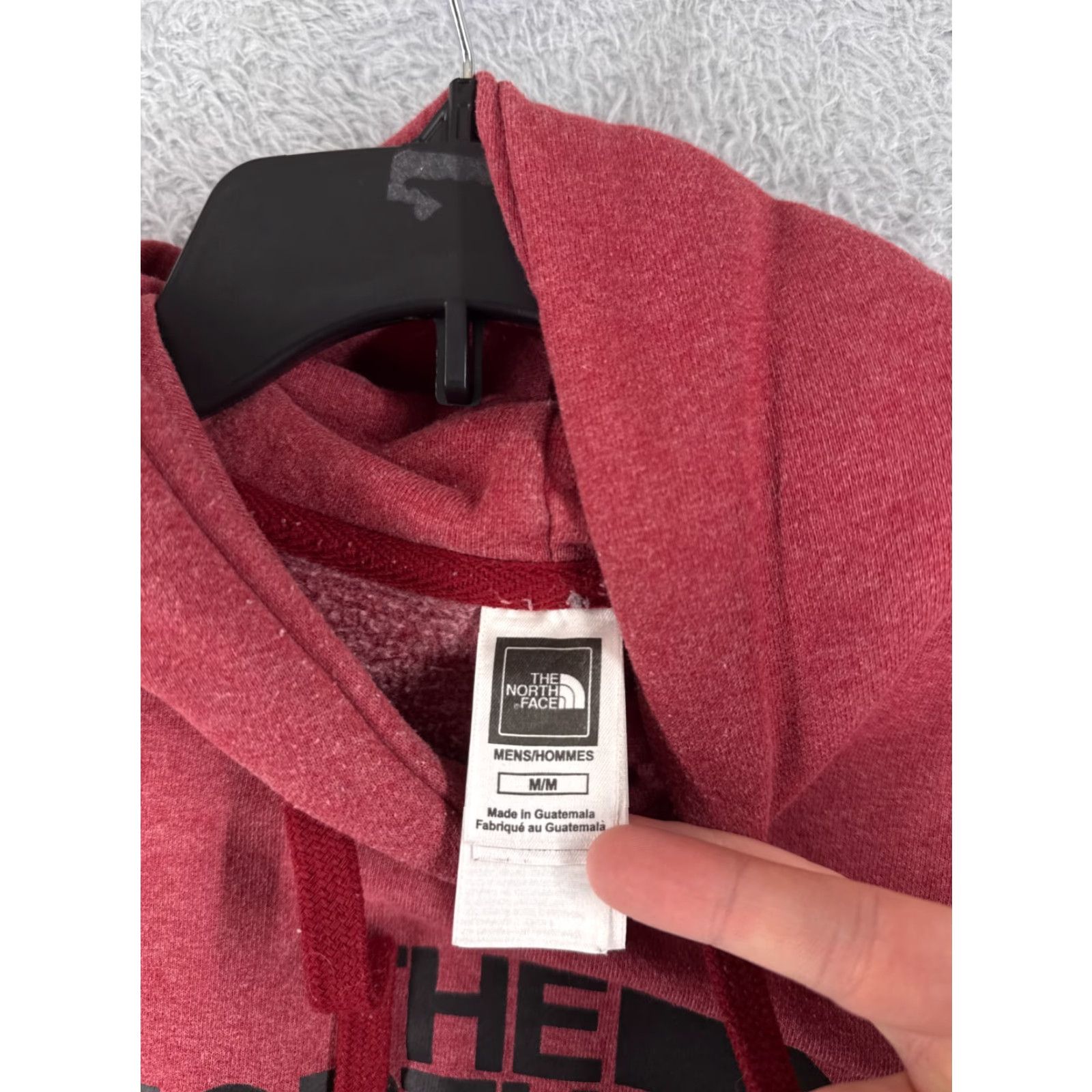 The North Face The North Face Men Hoodie Sweatshirt Pullover Red M Cotton Jersey Pocket Logo Regular Size - Shirt? Size US M / EU 48-50 / 2 - 6 Thumbnail