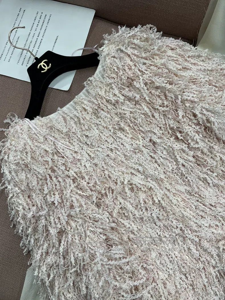 Chanel Chanel Waterfall series pink tassel short sleeves Size XS / US 0-2 / IT 36-38 - 3 Thumbnail
