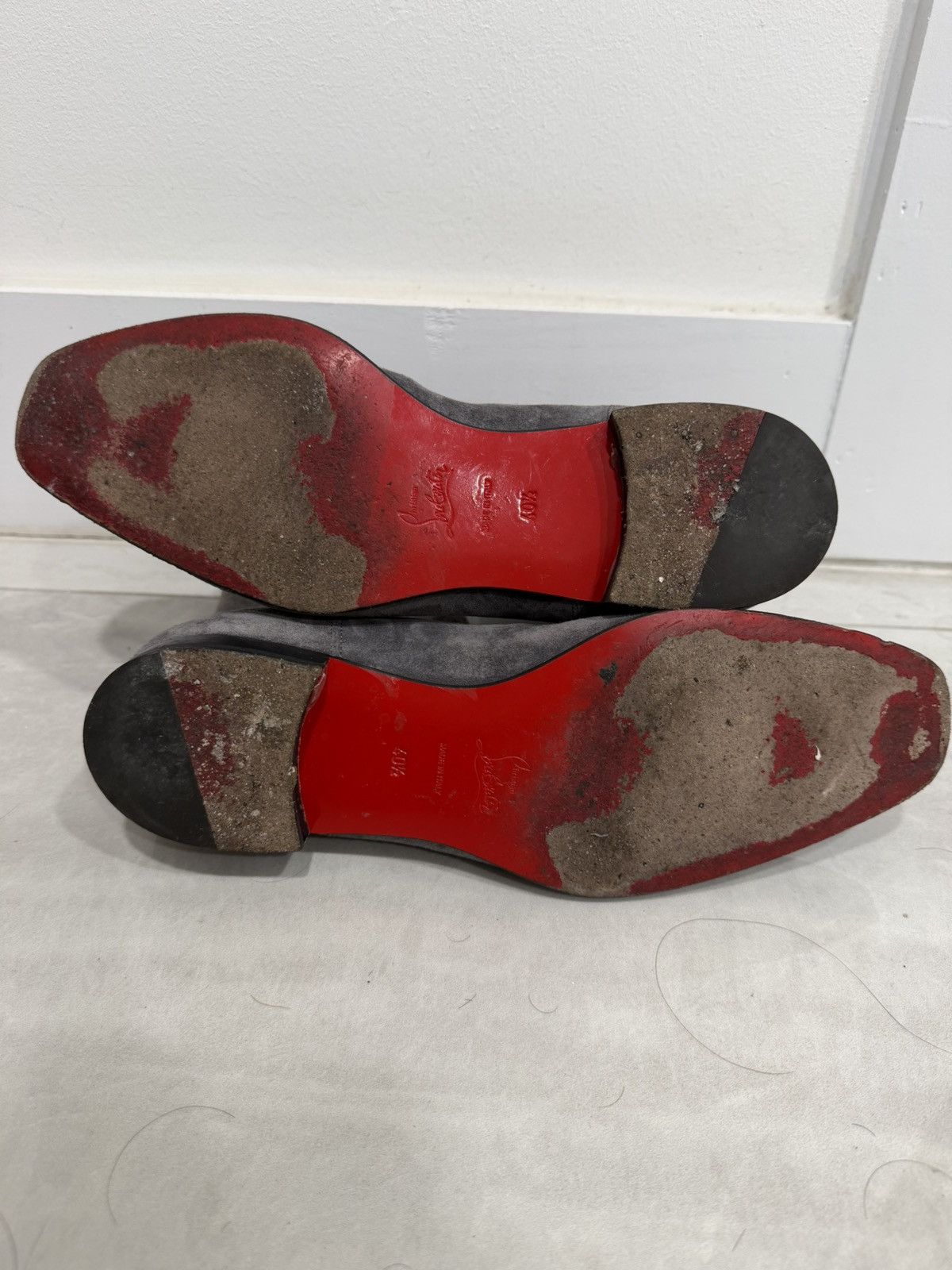Christian Louboutin Christian Louboutin Roadie chelsea boot Gray Suede Size US 7.5 / EU 40-41 - 10 Thumbnail