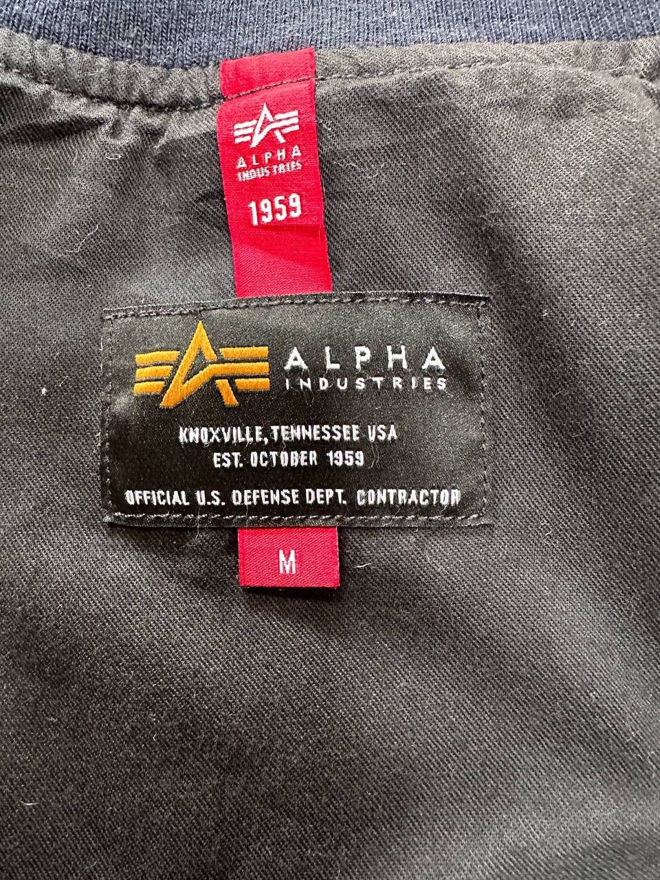 Alpha Industries Alpha Industries Denim Bomber Jacket Size US S / EU 44-46 / 1 - 16 Thumbnail