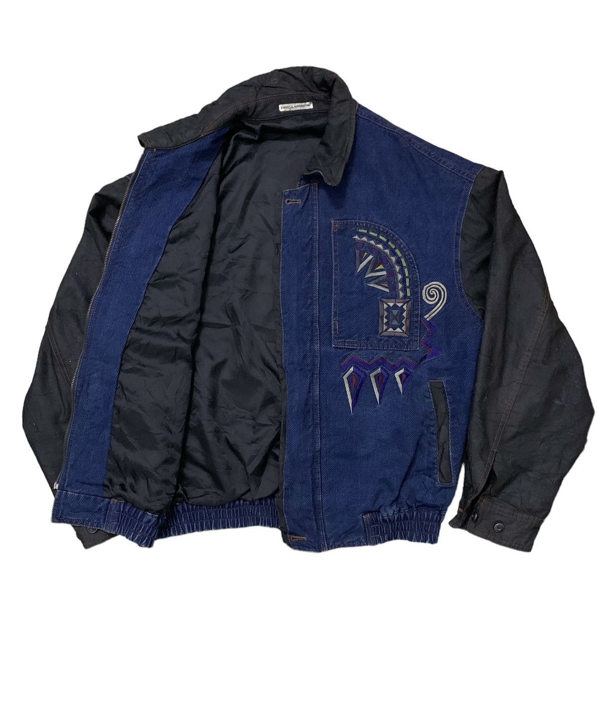Other Vintage ART Denim/Varsity patch pocket Jacket(B) Size US L / EU 52-54 / 3 - 5 Thumbnail