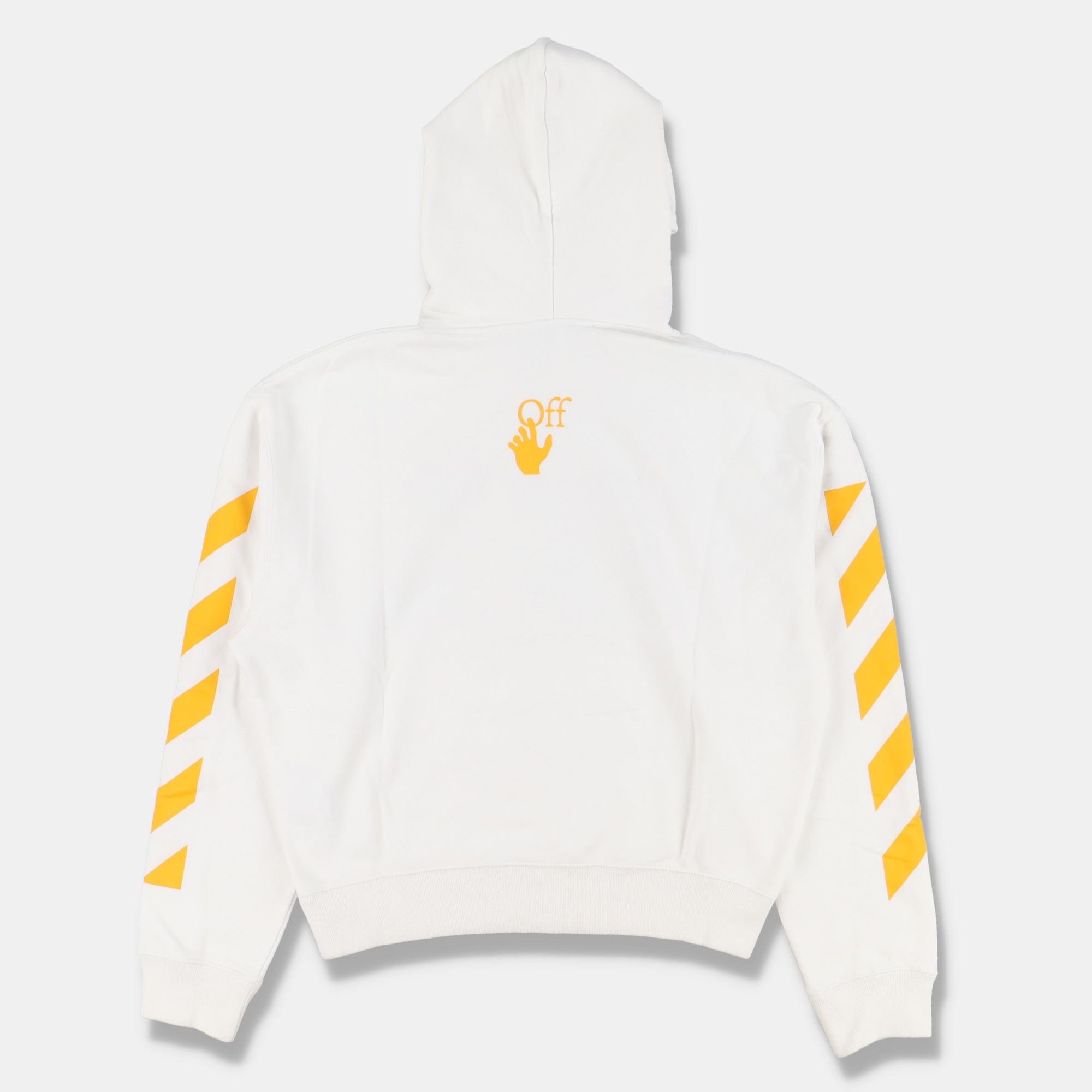 Off-White White Caravaggio Diagonals Oversized Hoodie Size US XS / EU 42 / 0 - 8 Thumbnail