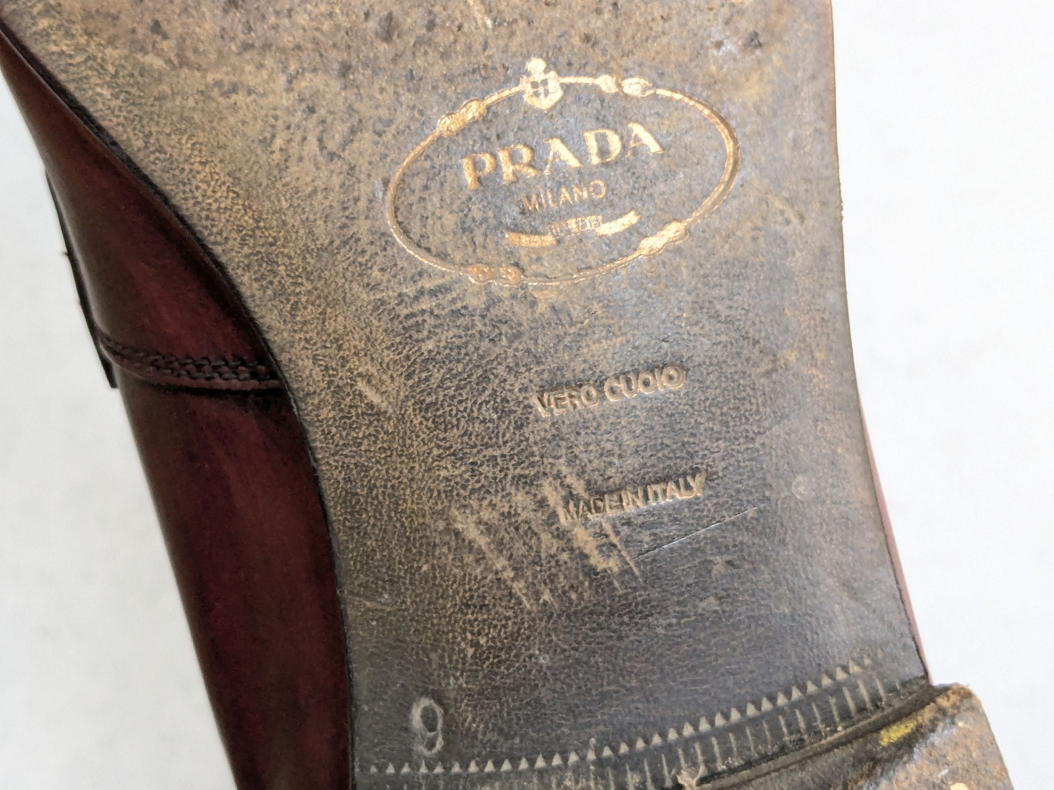 Prada Prada Loafers Red Leather US 10 Slip Ons Size US 10 / EU 43 - 14 Thumbnail