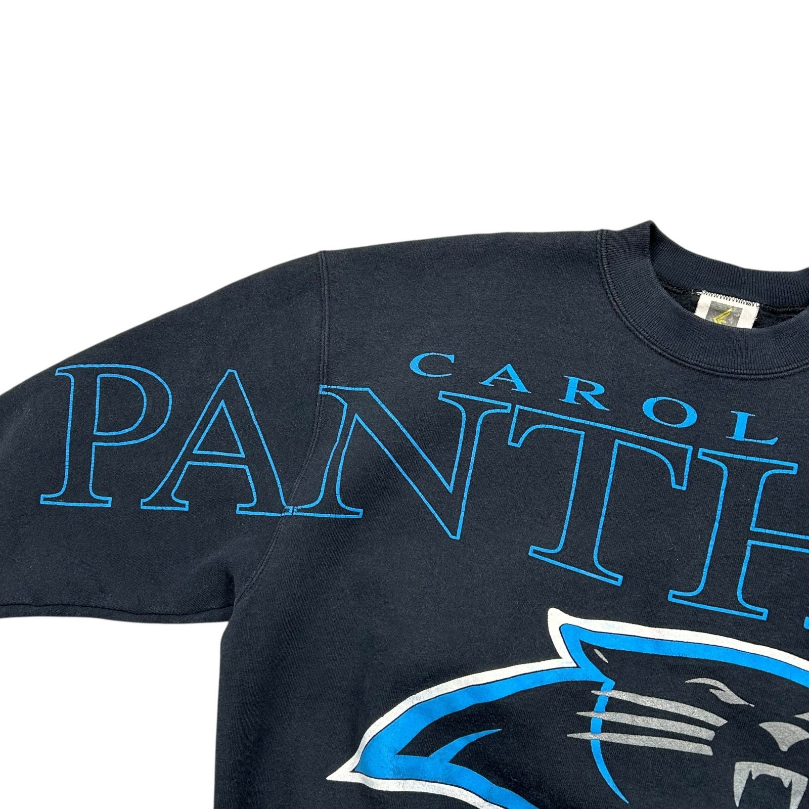 NFL VTG 90s CAROLINA PANTHERS CLIFF ENGLE SWEATSHIRT SPELL OUT Size US L / EU 52-54 / 3 - 2 Thumbnail