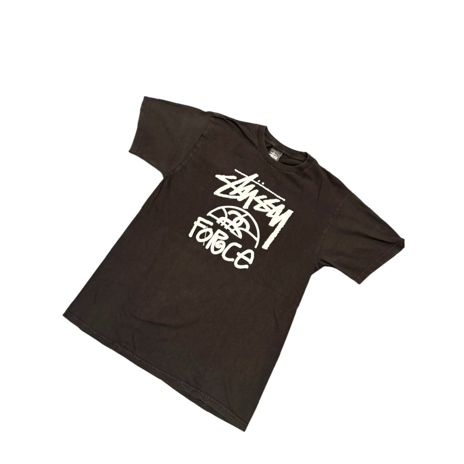 Nike Stussy X Nike Force Graphic T Shirt Limited Black Size Medium Mens Shirt Short Sleeve Crew Neck T-Shirt Cotton Knit 2020s Vintage: No Size US M / EU 48-50 / 2 - 4 Thumbnail
