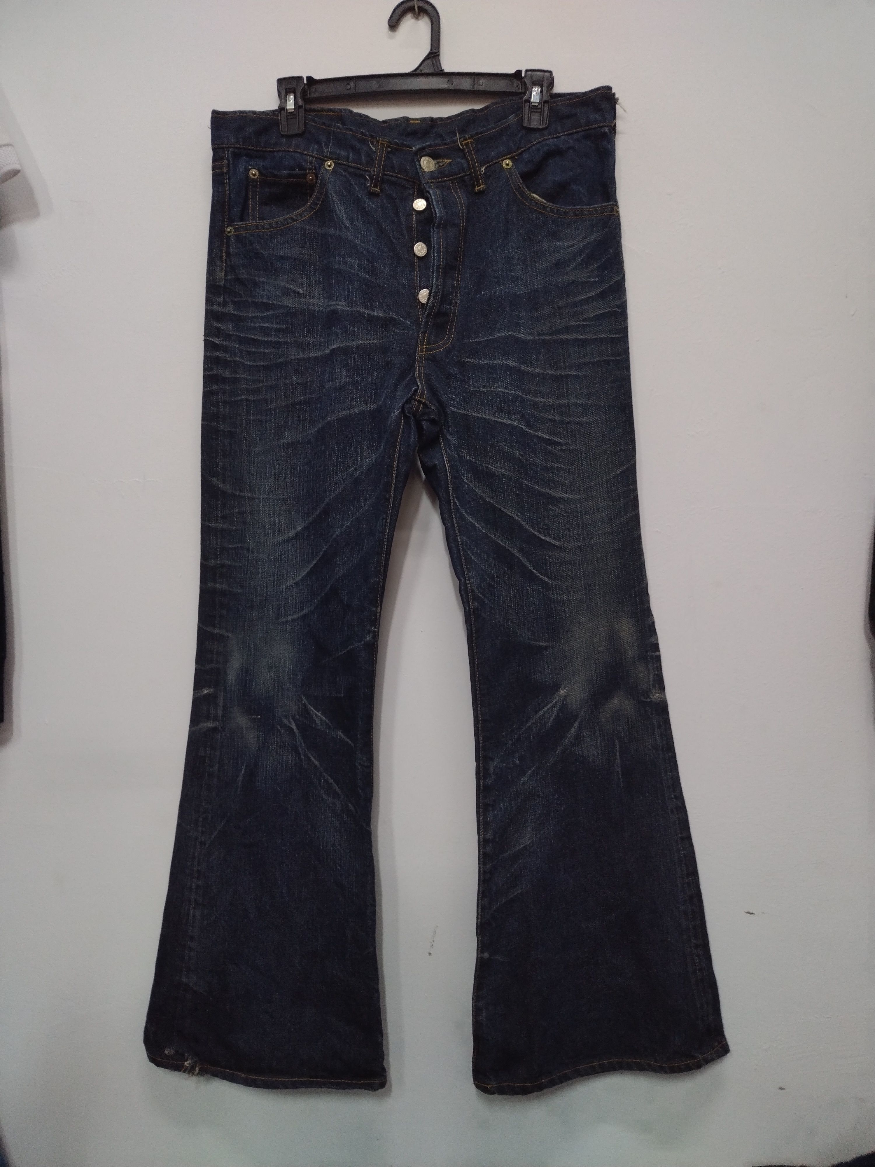 Justin Marvelous awesome Distressed like new Justin BOOT CUT jeans Size US 34 / EU 50 - 2 Thumbnail