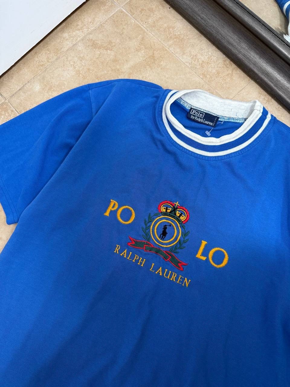 Polo Ralph Lauren Polo Ralph Lauren Vintage T-Shirt blue made in italy Size US M / EU 48-50 / 2 - 2 Thumbnail