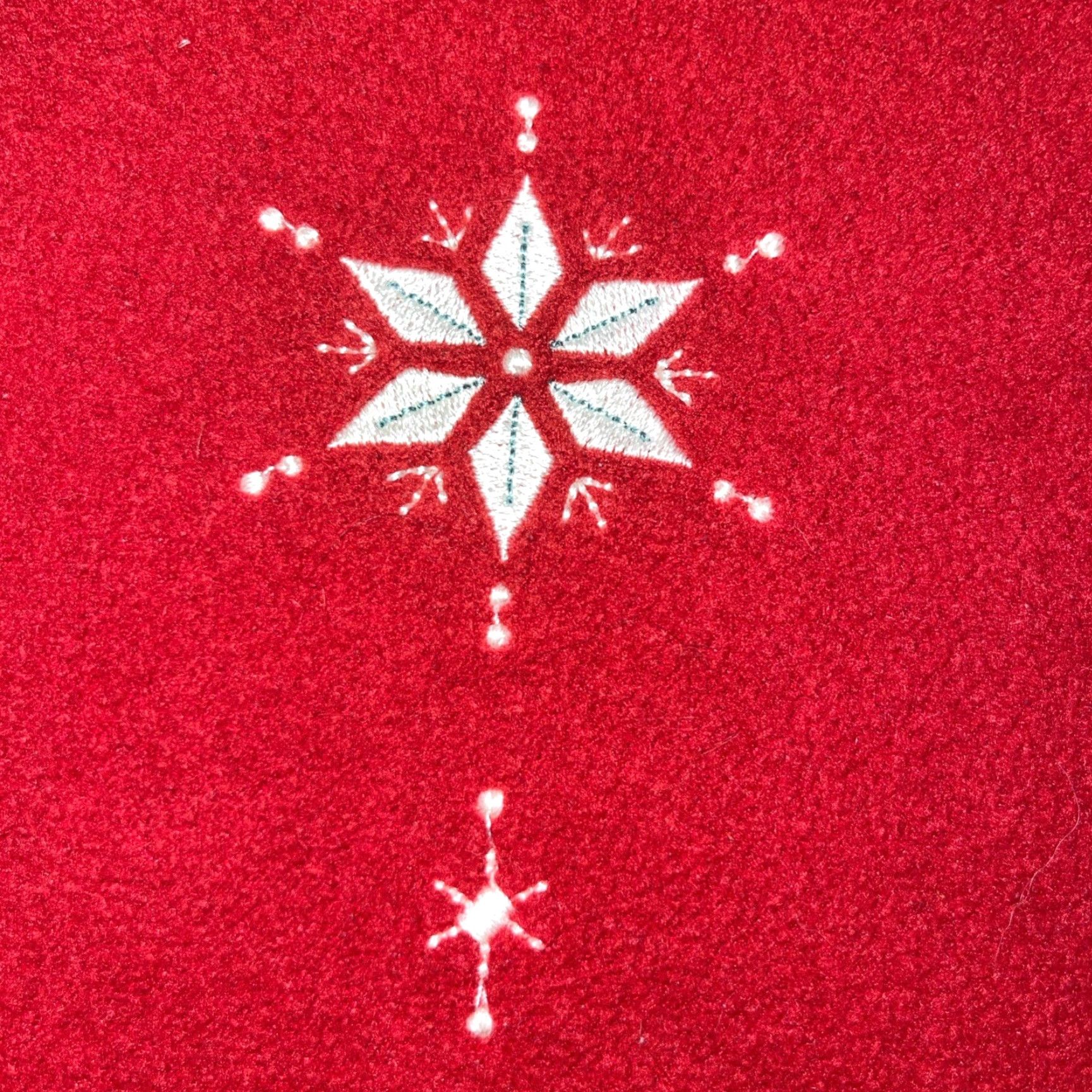 Vintage VINTAGE Northcrest Christmas Women's XL Fleece Pullover 1/4 Zip Red Scotch Terrier Patch Snowflakes Holiday Size XL / US 12-14 / IT 48-50 - 7 Thumbnail