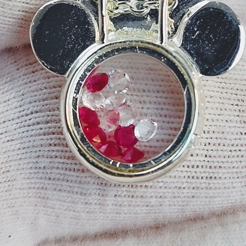 Disney Disney Minnie Mouse Maroon Necklace & Earrings Set NIB Size ONE SIZE - 7 Thumbnail