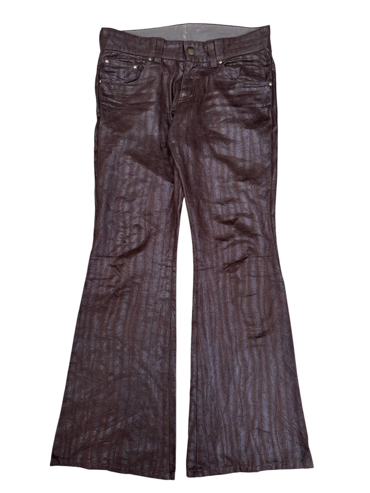 Tornado Mart Stingray Waxed Flare Pants Size US 30 / EU 46 - 1 Thumbnail
