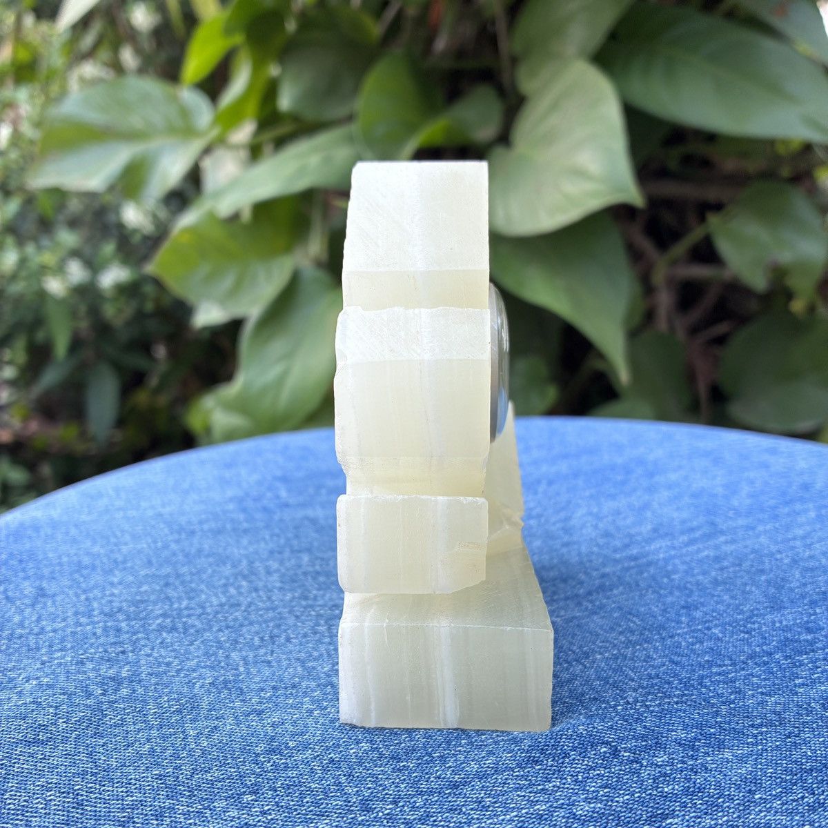 Vintage Onyx Stone Thermometer Hand Made Size ONE SIZE - 4 Thumbnail