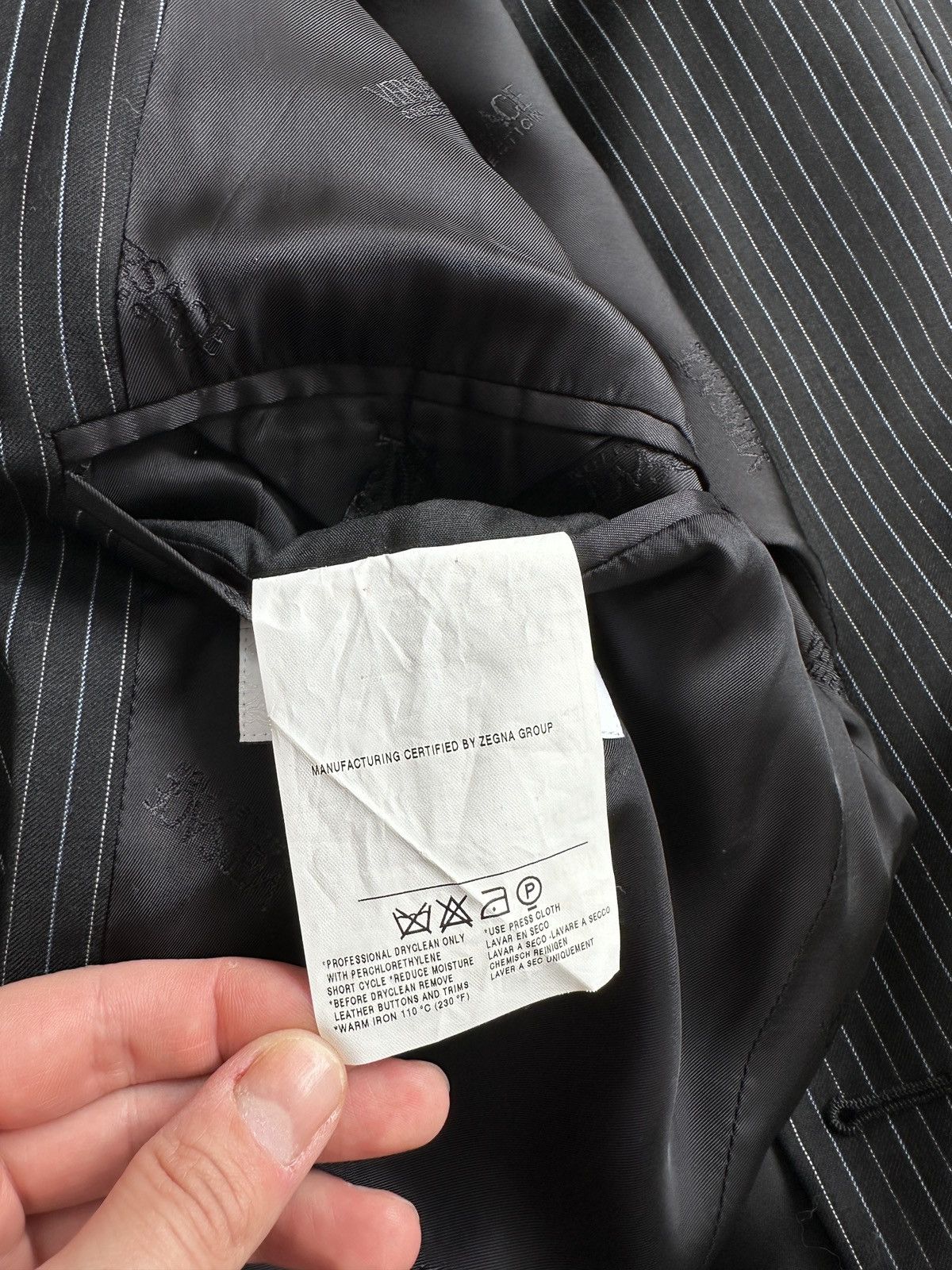 Versace VERSACE COLLECTION Super 100’S Wool Pinstripe Blazer Jacket Size 44R - 13 Thumbnail