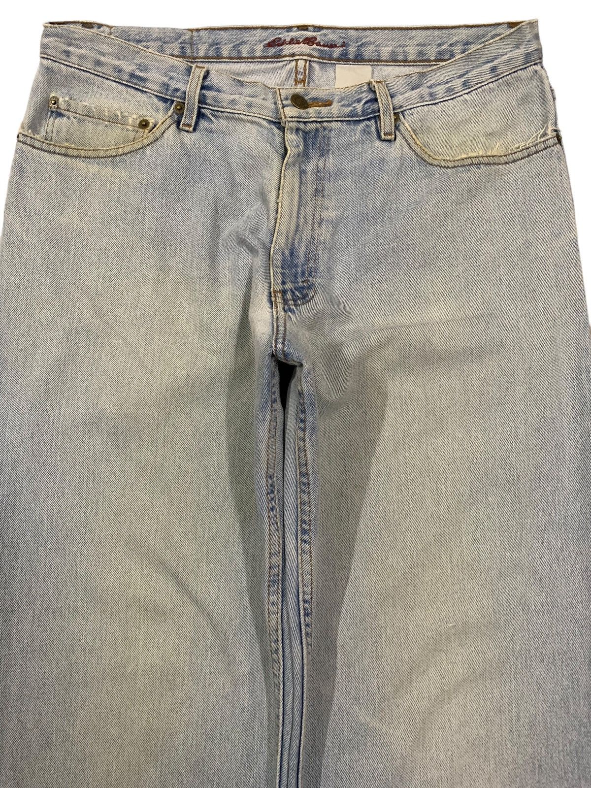 Eddie Bauer Vintage Y2K Eddie Bauer Pre Washed Baggy Loose Ripped Jeans Size US 34 / EU 50 - 3 Thumbnail