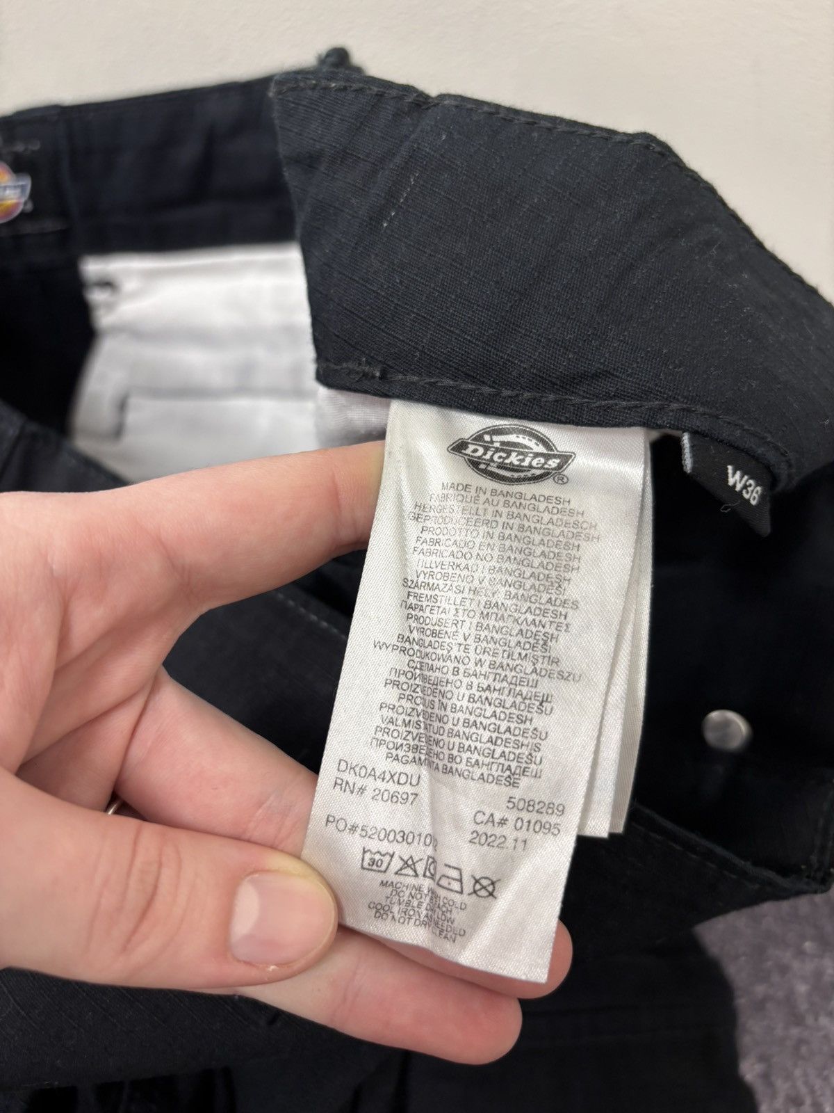Dickies Dickies Hype Black Utility Baggy Cargo Pants Size US 36 / EU 52 - 12 Thumbnail