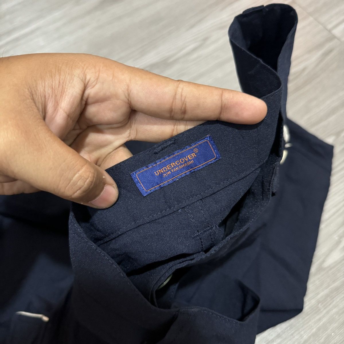 Japanese Brand × Undercover × Vintage Undercover AW 04/05 "BUT BEAUTIFUL" Navy Button Cargo pants Size US 32 / EU 48 - 15 Thumbnail