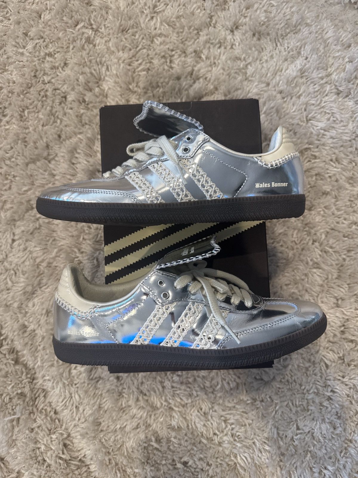 WALES BONNER ADIDAS SILVER SAMBA 10