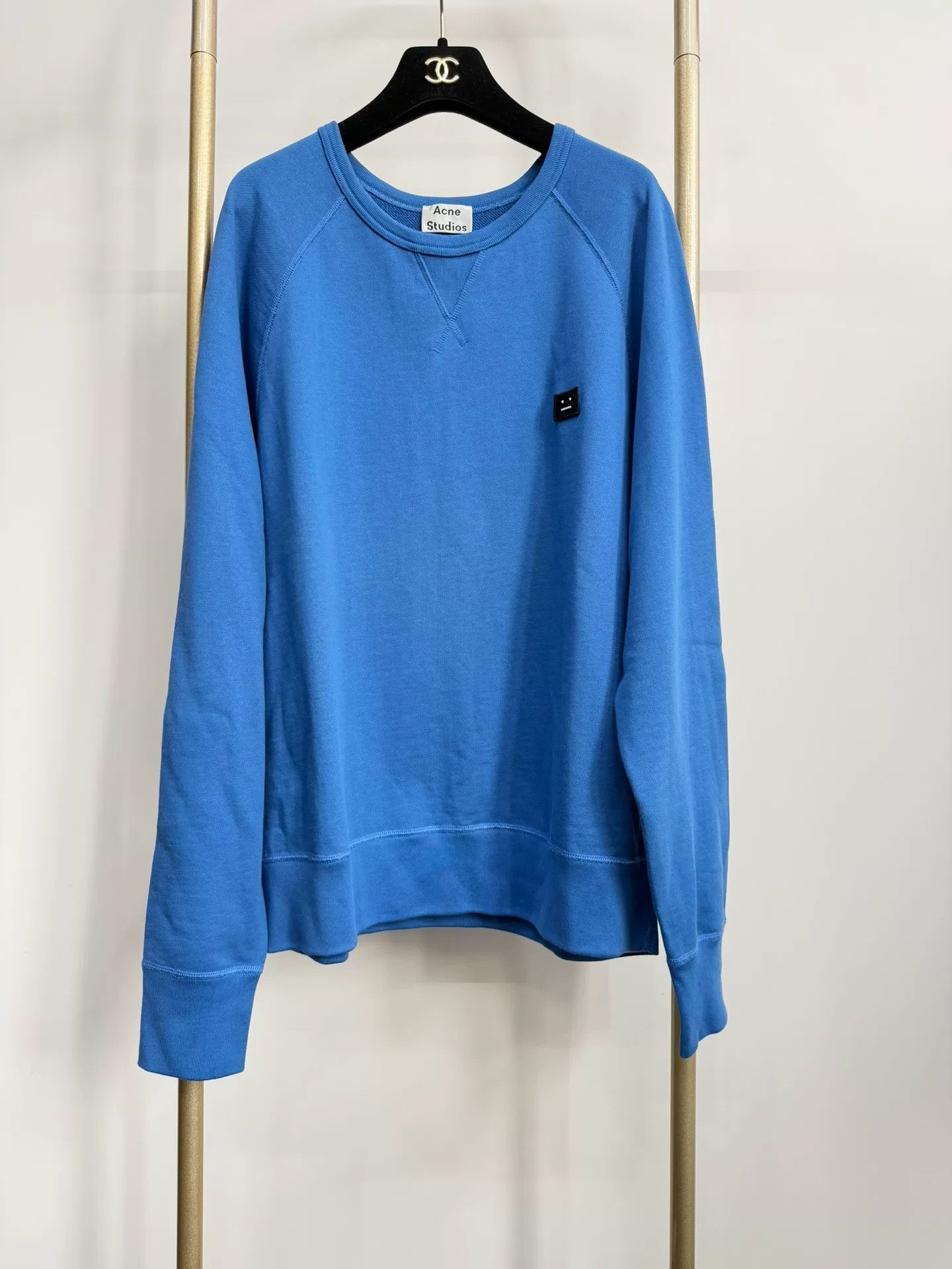 Acne Studios Acne Studios Blue Smiley Sweatshirt XL Size US XL / EU 56 / 4 - 1 Thumbnail