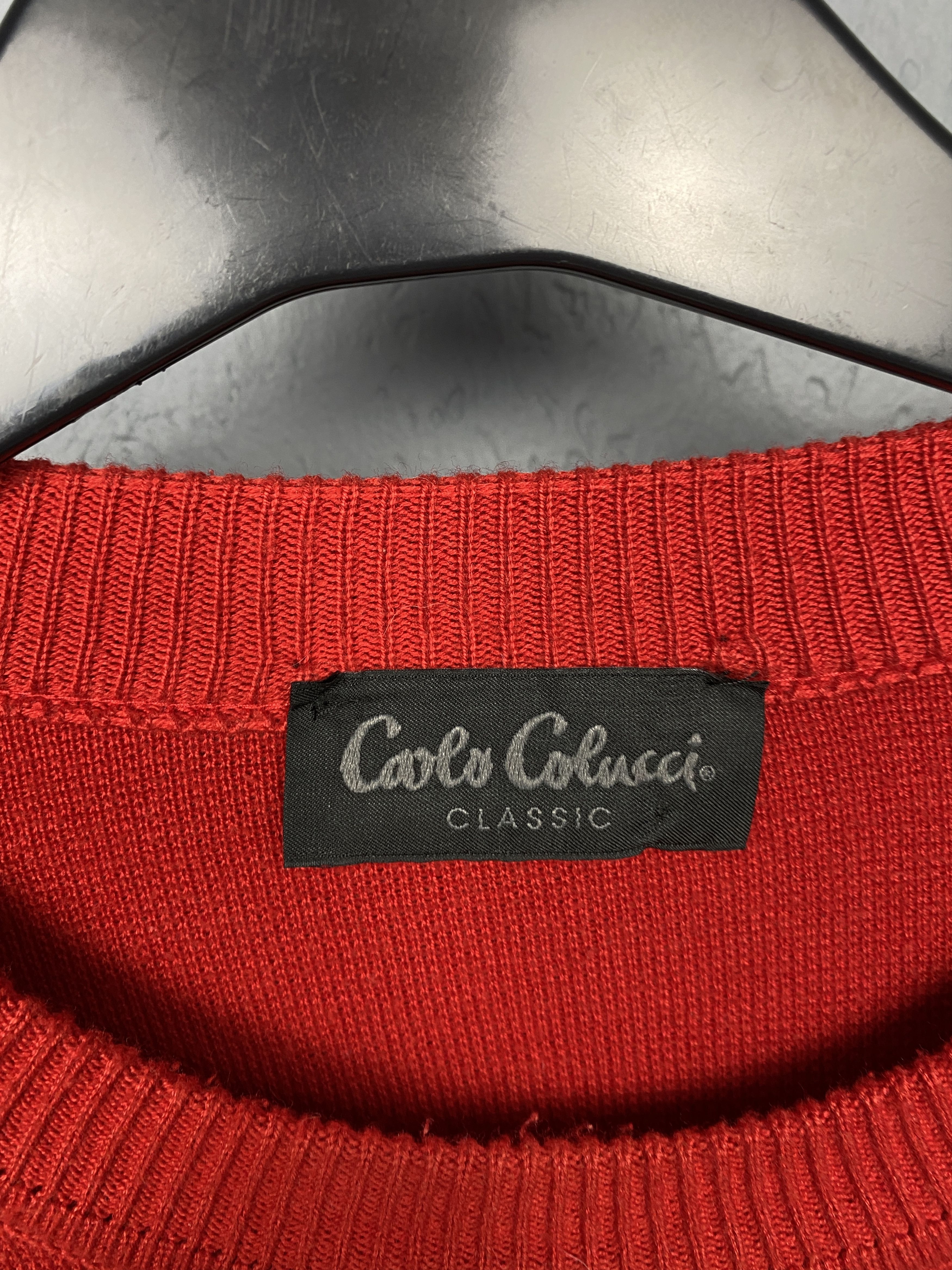 Carlo Colucci Carlo Colucci Vintage Mens Knit Crew Neck Sweater Size US XL / EU 56 / 4 - 4 Thumbnail