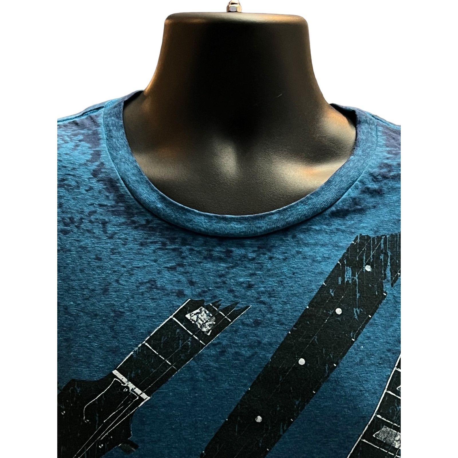 Other Hybrid Apparel Guitar Necks Blue Shirt XL Size US XL / EU 56 / 4 - 4 Thumbnail