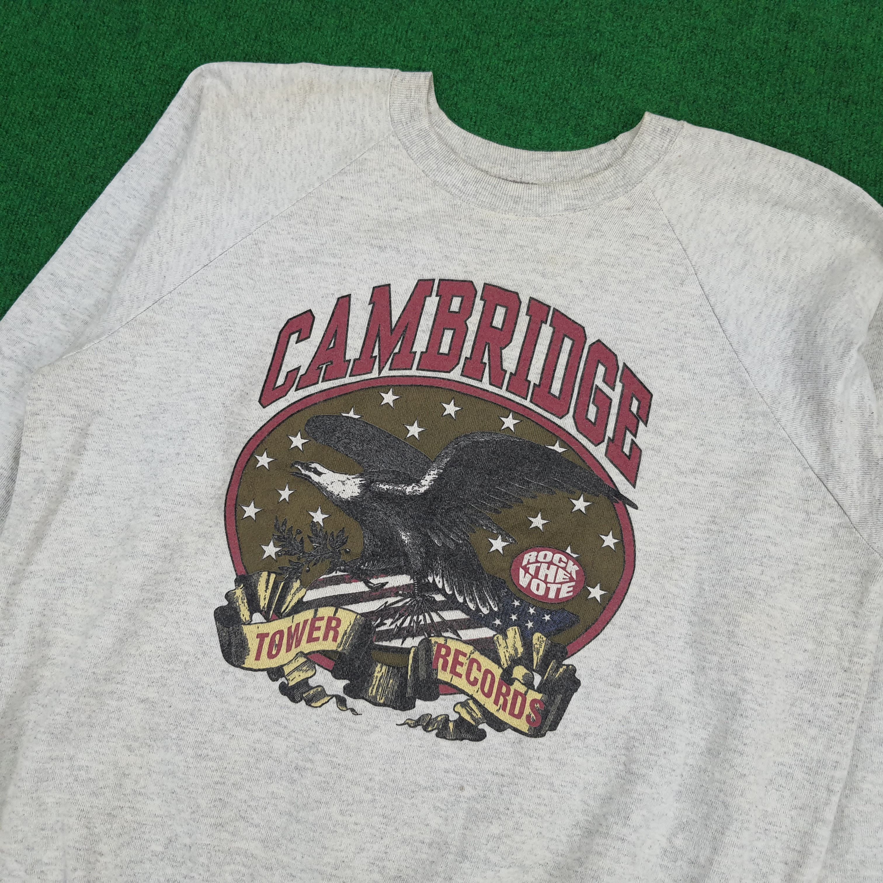 Other Vintage CAMBRIDGE Rock Tower Records Sweatshirt Size US L / EU 52-54 / 3 - 2 Thumbnail