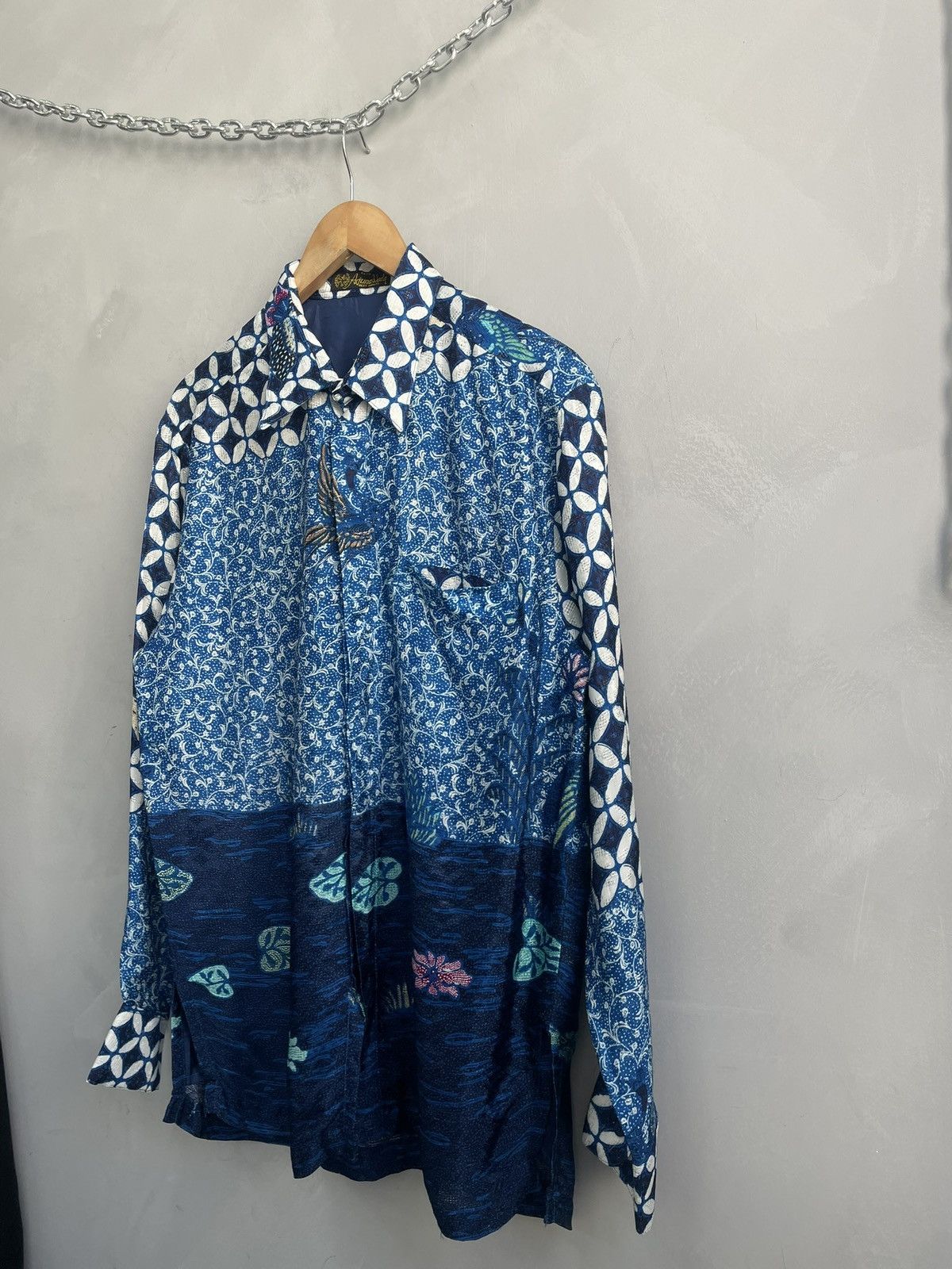 Japanese Brand Rare overprint Japanese shirt button up Kapital style Size US L / EU 52-54 / 3 - 2 Thumbnail